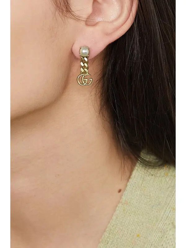 Gucci oc11z0126 Size: OS / Pearl Double G Earrings In Multicolor Size ONE SIZE - 5 Thumbnail
