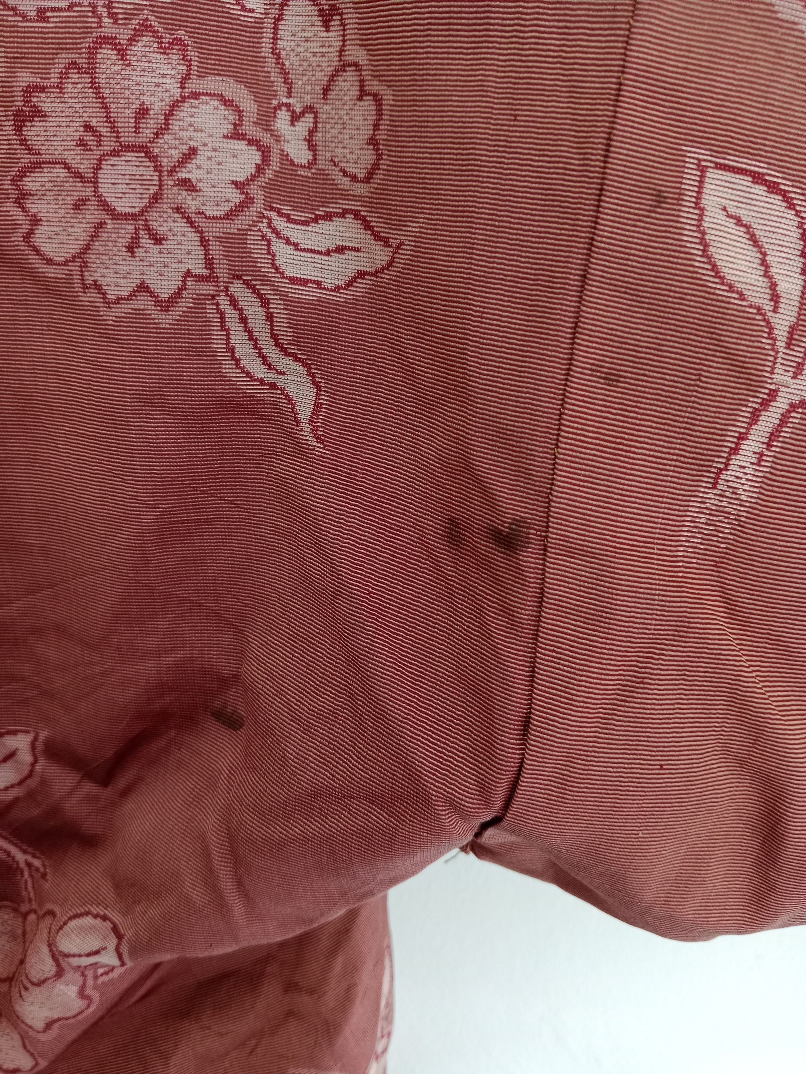 Japanese Brand Vintage Hanten Kimono Flower Motif Warm Wear Jacket Size US XL / EU 56 / 4 - 9 Thumbnail