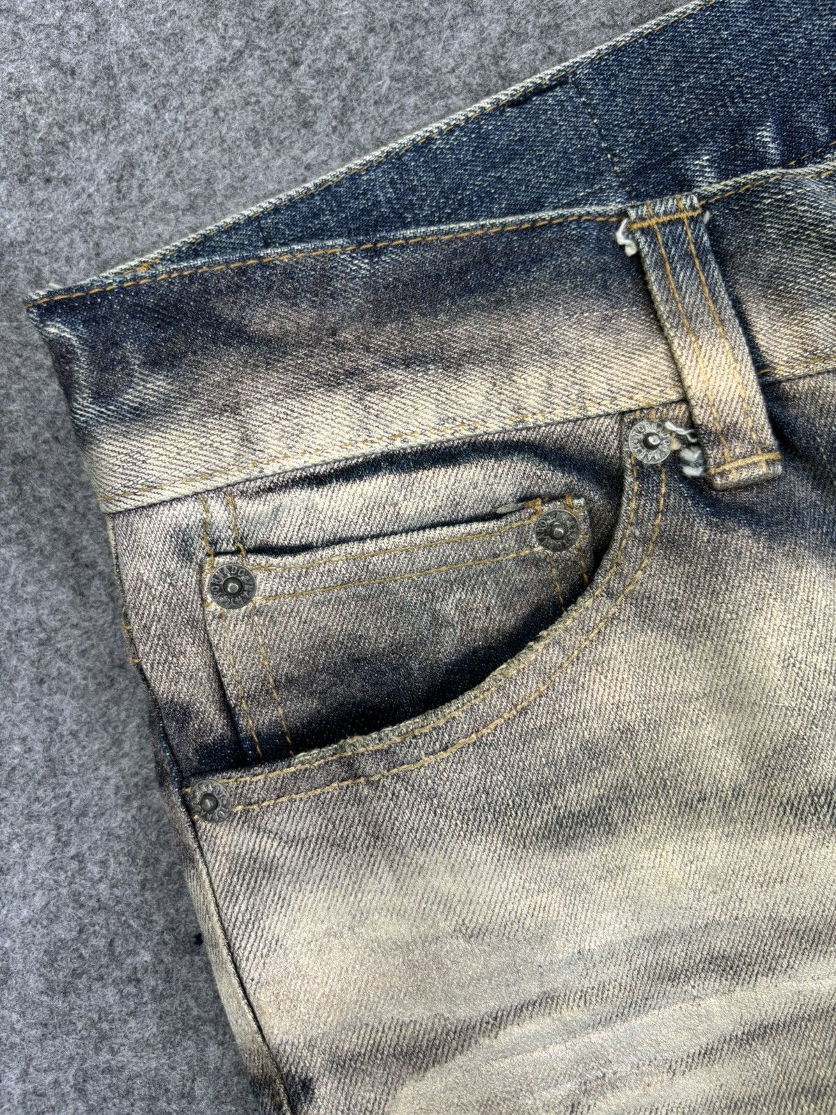 Tornado Mart 💥Archival Flare💥Rare Tornado Mart Deep Spray Denim K31 Size US 31 - 5 Thumbnail