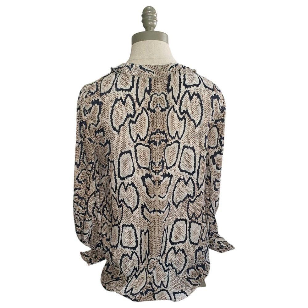 Designer CT889 Cabi Snake Print Long Sleeve Blouse S Size S / US 4 / IT 40 - 3 Thumbnail