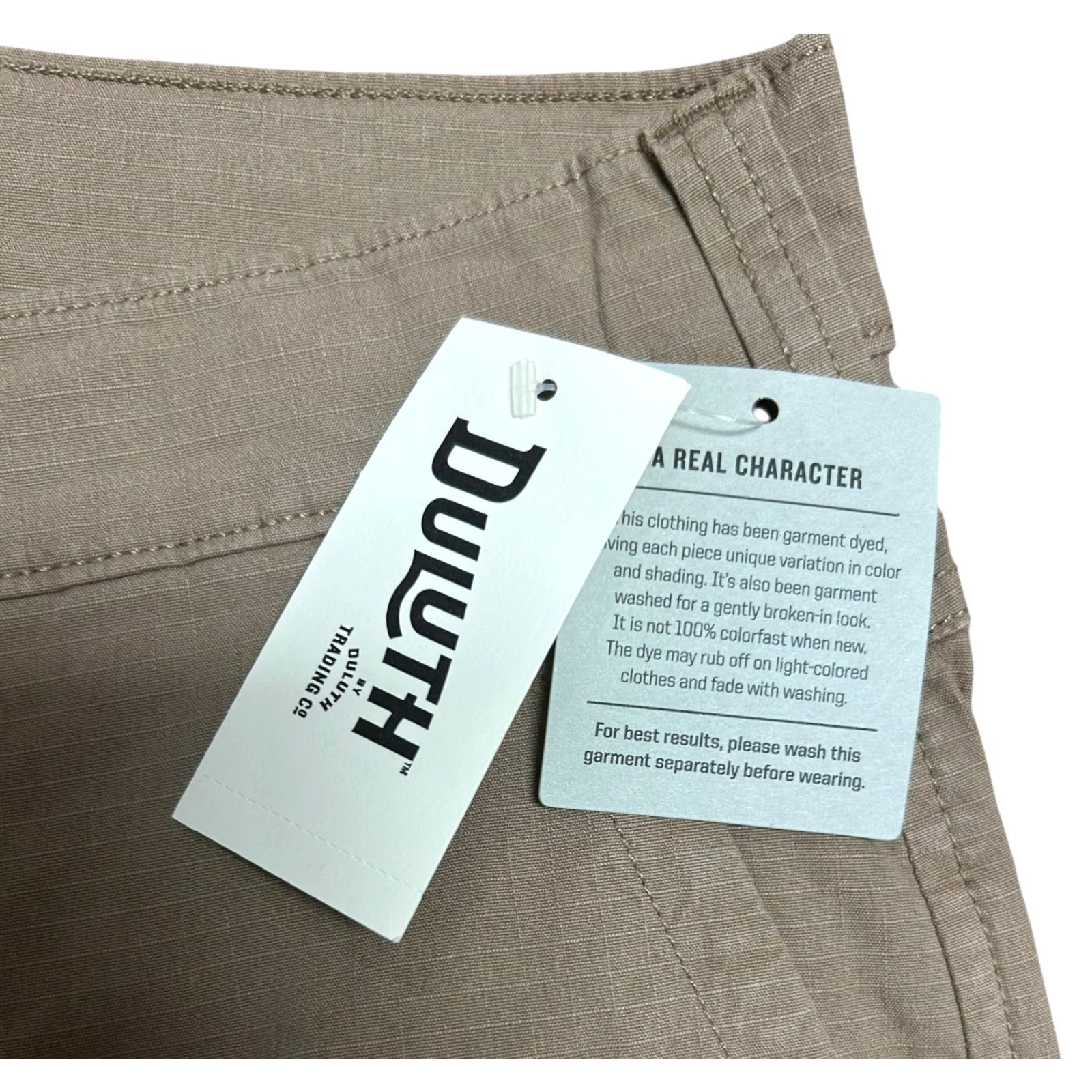 CO Duluth Trading Co Men Beige Blue Ridge Standard Fit Pants 38x30 Regular Straight Front Pockets Zipper Button Logo NWT California 65 NA Brand Duluth Size US 38 / EU 54 - 6 Thumbnail