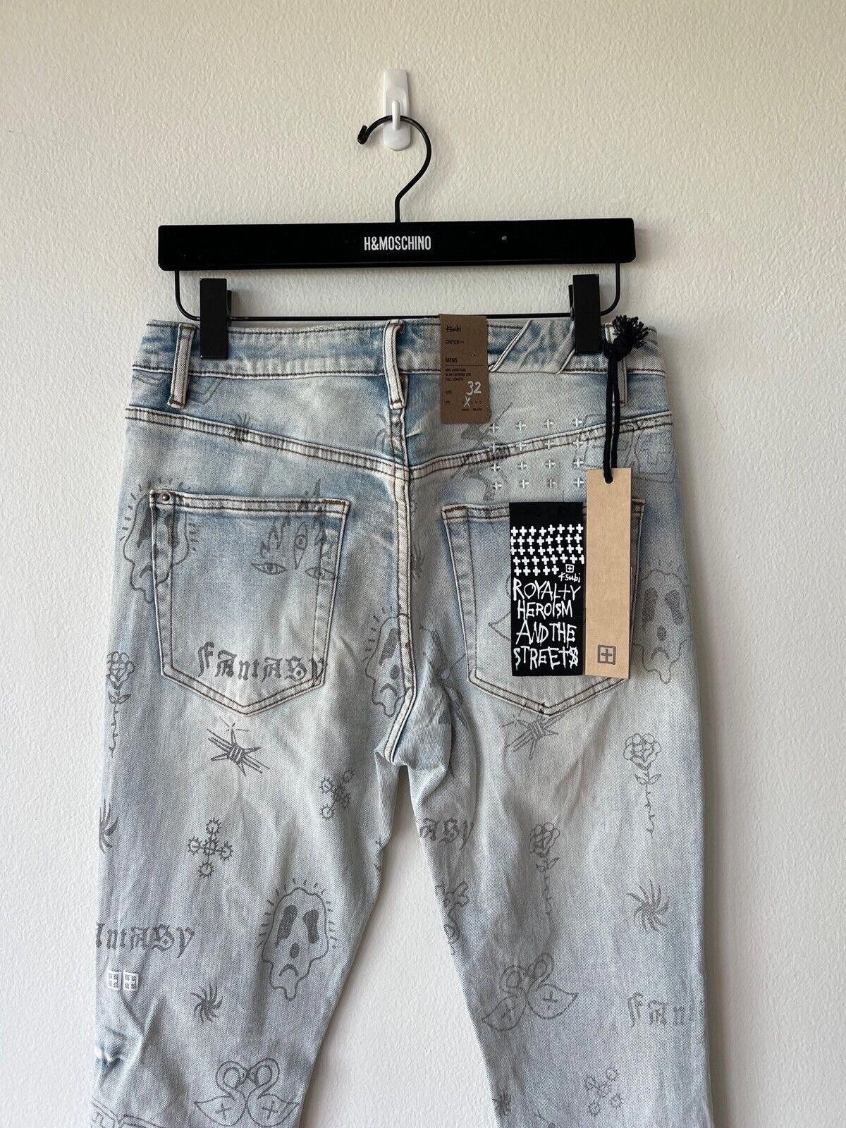 Ksubi new Ksubi mens denim jean chitch 32 blue stik n poke print Size US 32 / EU 48 - 6 Thumbnail