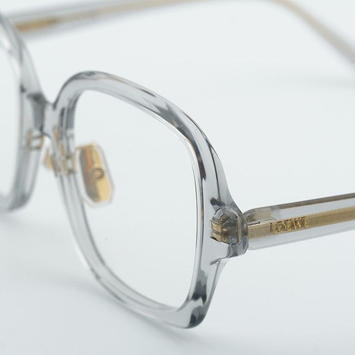 Loewe Loewe LW50070F 020 Eyeglasses Transparent Grey 52mm Square Size ONE SIZE - 10 Thumbnail
