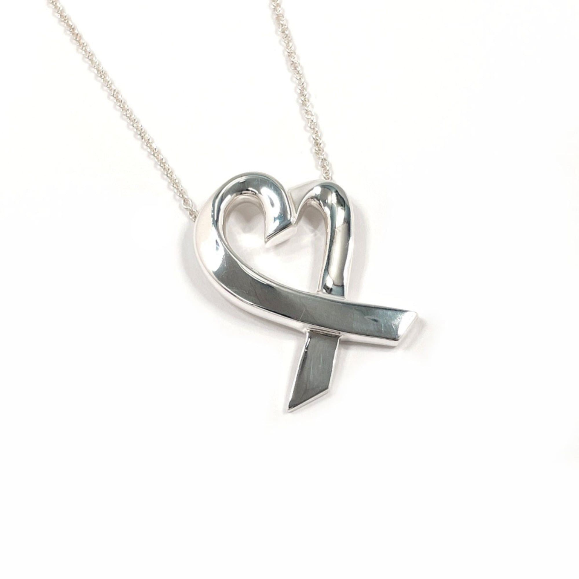 Tiffany & Co. TIFFANY&Co. Tiffany Loving Heart Paloma Picasso Necklace, Sterling Silver 925, Silver, Women's Size ONE SIZE - 1 Thumbnail