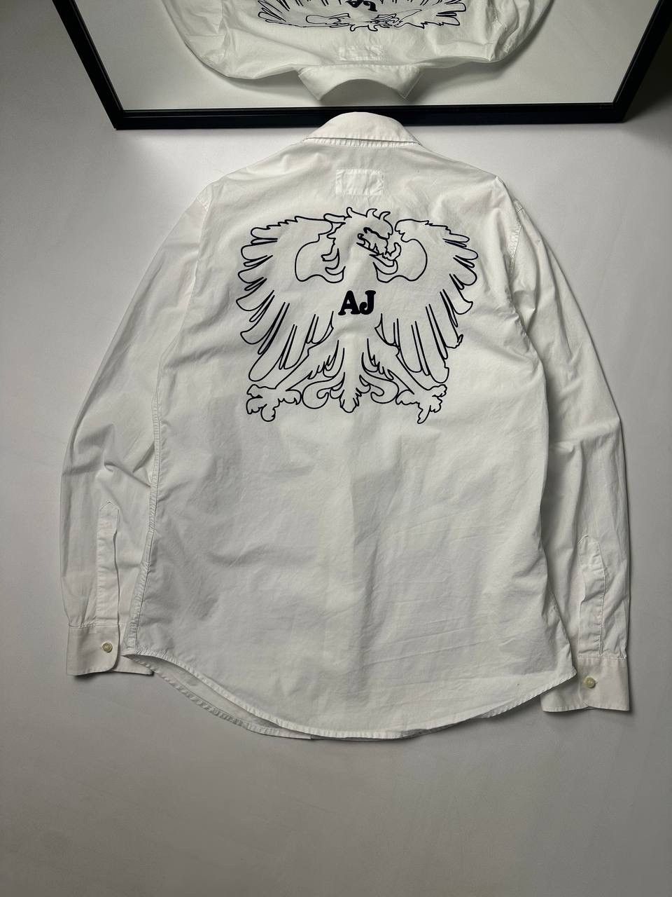 Armani Armani Button Up Shirt AJ logo OldMoney Style Classic Luxury Size US L / EU 52-54 / 3 - 2 Thumbnail