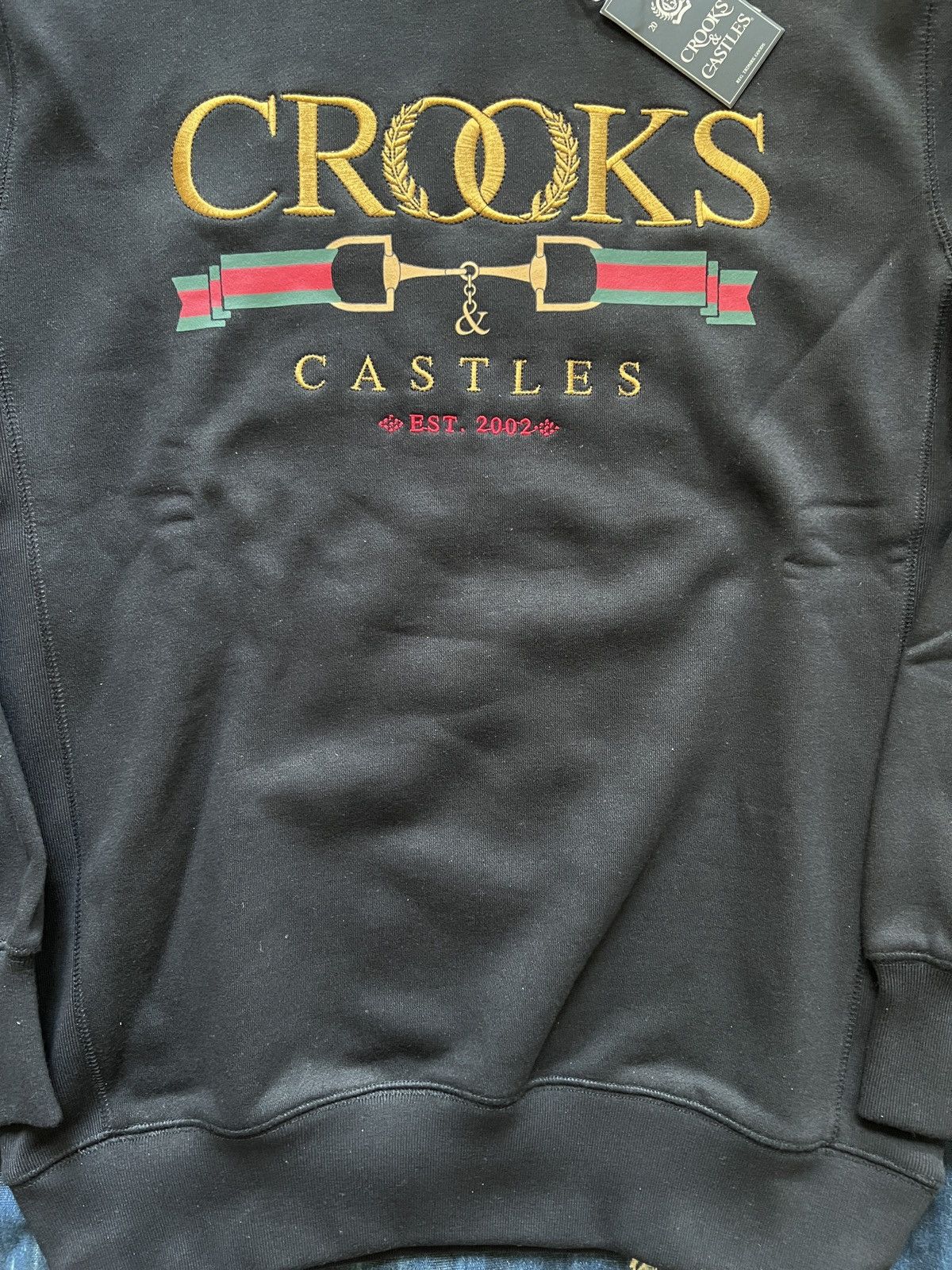 Vintage Crooks & Castle Embroidery Sweatshirt Size US M / EU 48-50 / 2 - 4 Thumbnail
