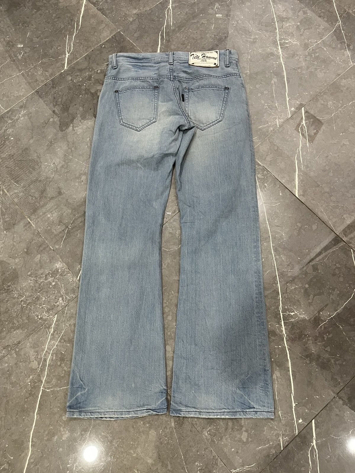 Yohji Yamamoto TETE HOMME FLARED JEANS Size US 32 / EU 48 - 2 Thumbnail