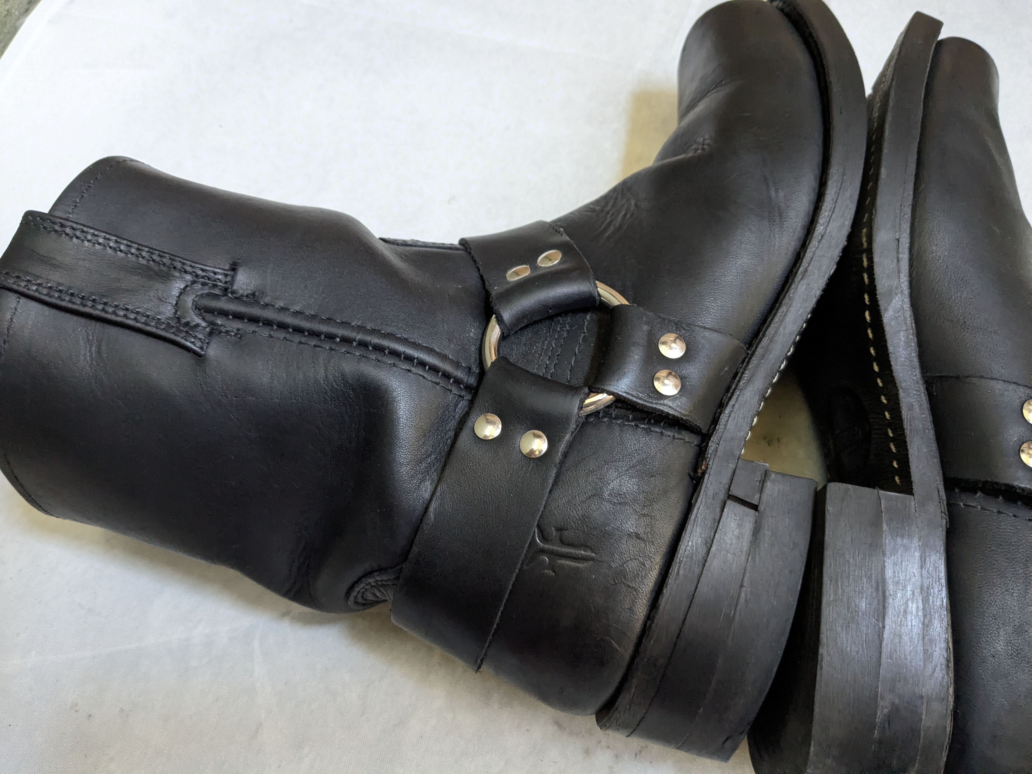 Frye Frye Harness Black Leather 10 M Strap Size US 10 / EU 43 - 13 Thumbnail