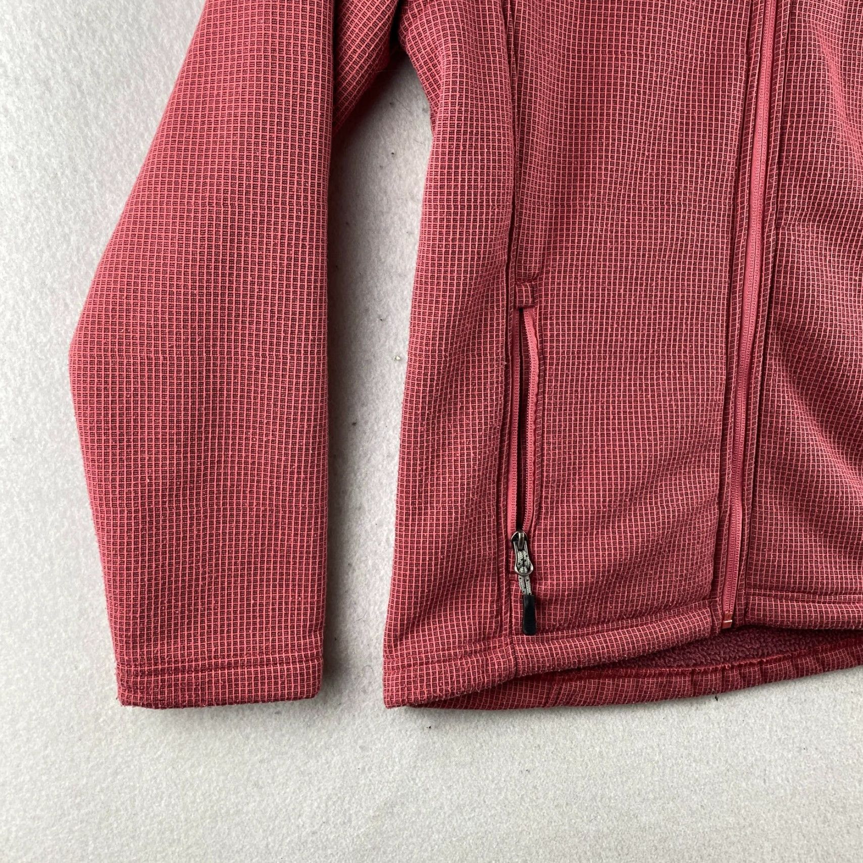 Vintage 10,000 ft Above Sea Level Red Full Zip Sweater Women M Medium Check Pattern Fleece High Collar Size M / US 6-8 / IT 42-44 - 5 Thumbnail