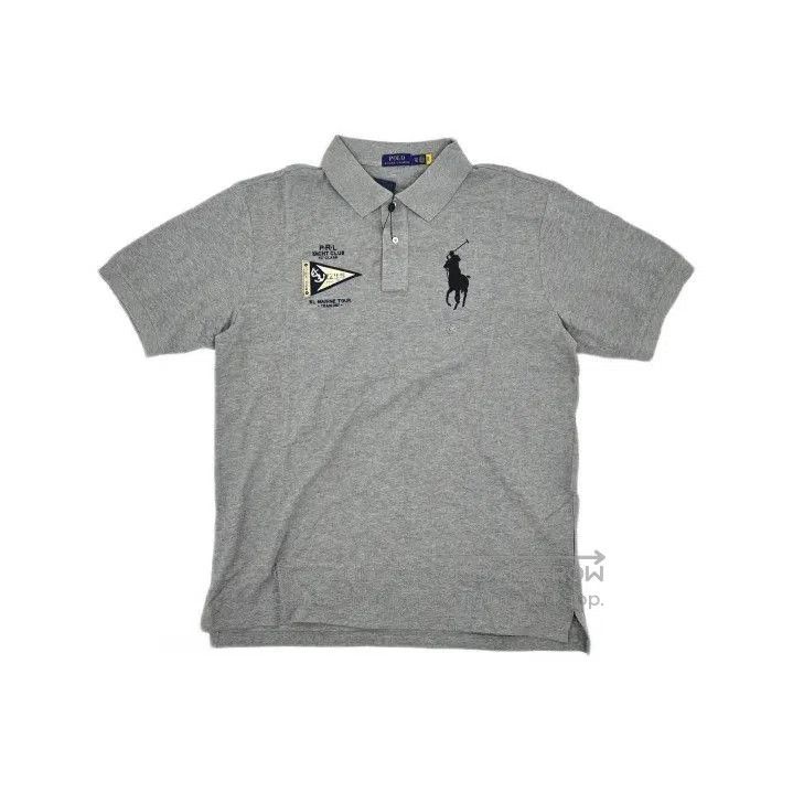 Polo Ralph Lauren Polo Ralph Lauren Grey Short Sleeve Polo with Embroidery. Size US XL / EU 56 / 4 - 2 Thumbnail