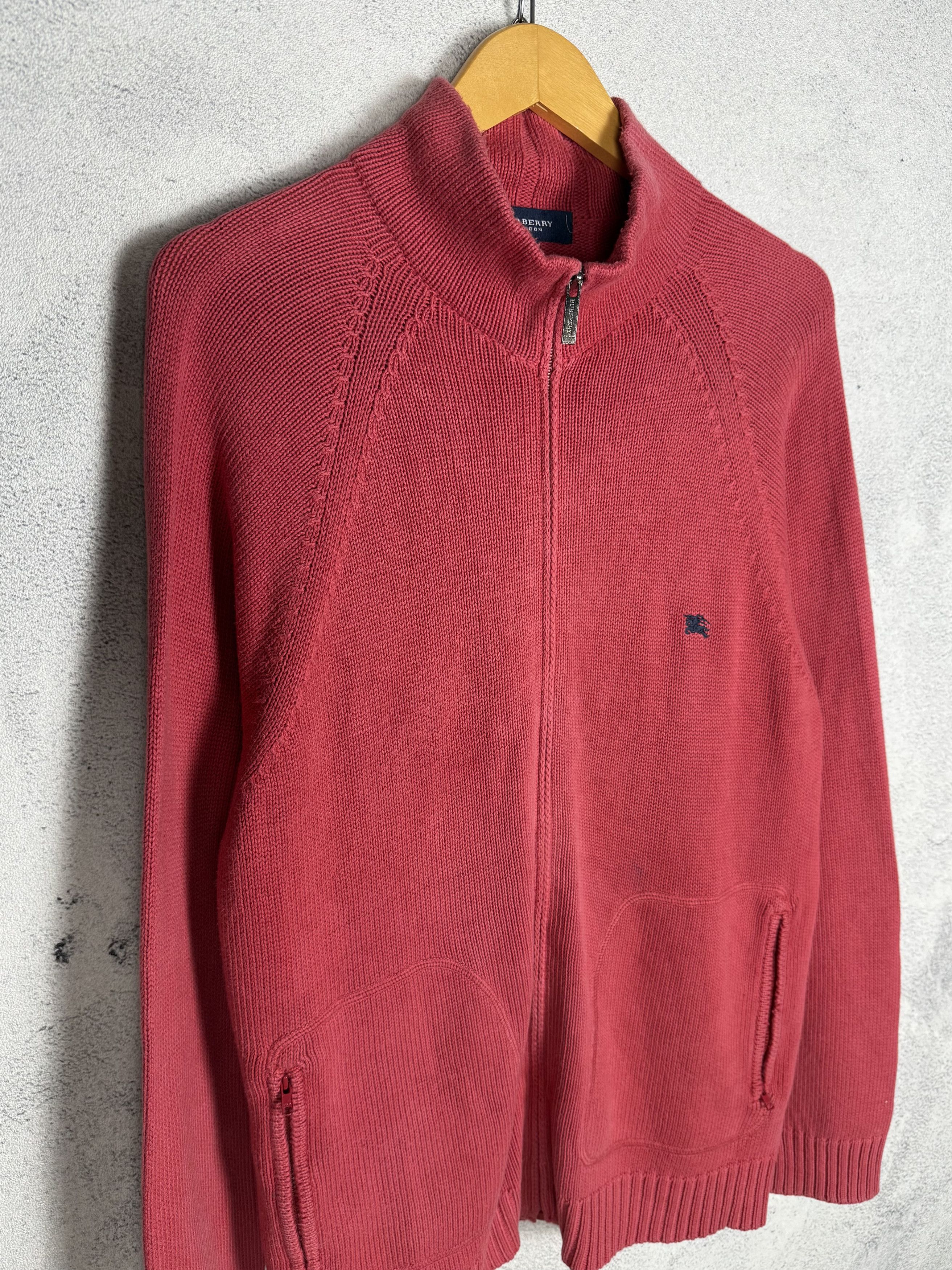 Burberry Vintage Burberry Knit Zip Up Sweater Jumper Size US L / EU 52-54 / 3 - 1 Thumbnail