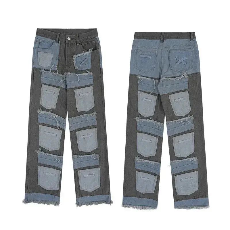 Japanese Brand Streetwear Baggy Multi Pockets Jeans Trousers y2k Size US 32 / EU 48 - 6 Thumbnail
