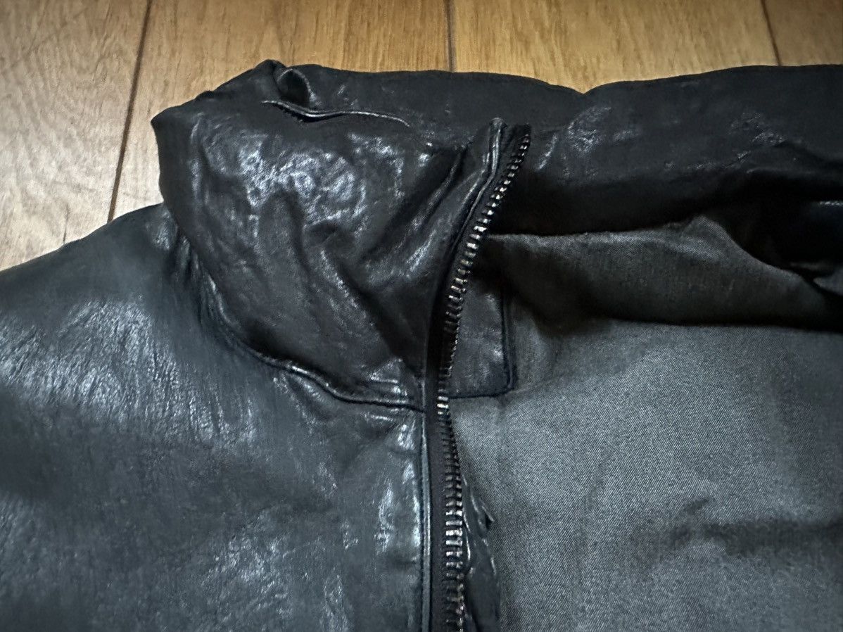 Isamu Katayama Backlash Metallic Navy Leather Down Vest JP 2 Fits US S Size US S / EU 44-46 / 1 - 11 Thumbnail