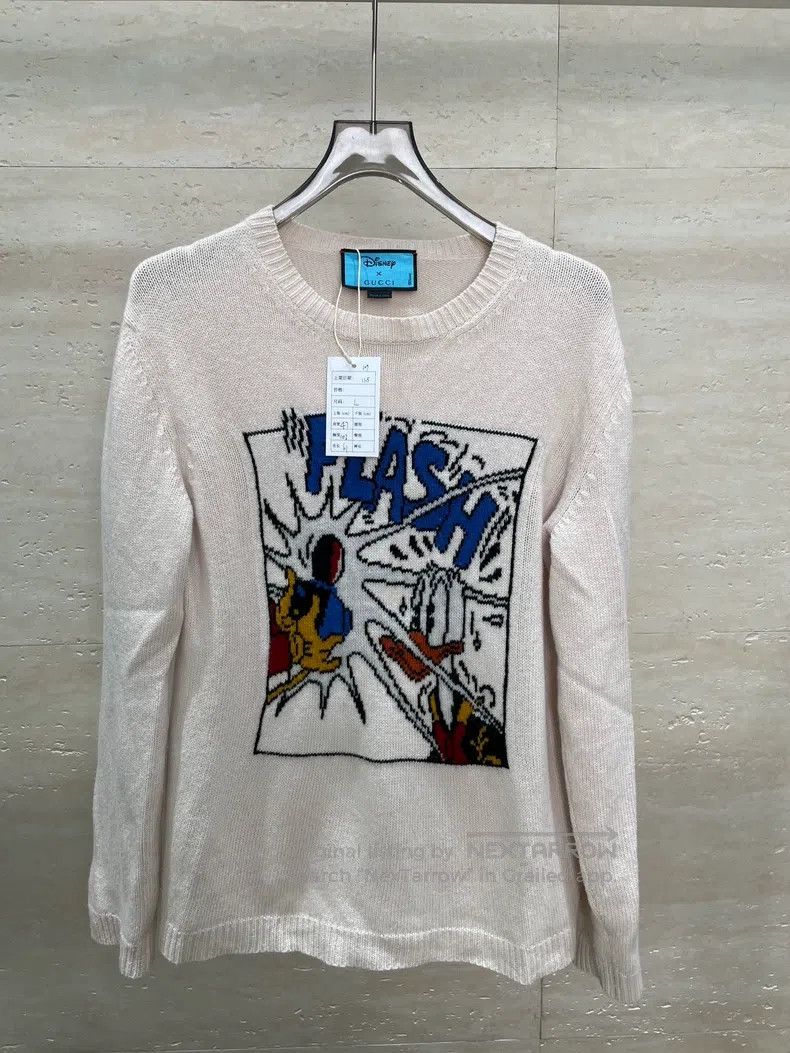 Gucci Gucci Co-branded light pink sweater Size L / US 10 / IT 46 - 1 Thumbnail