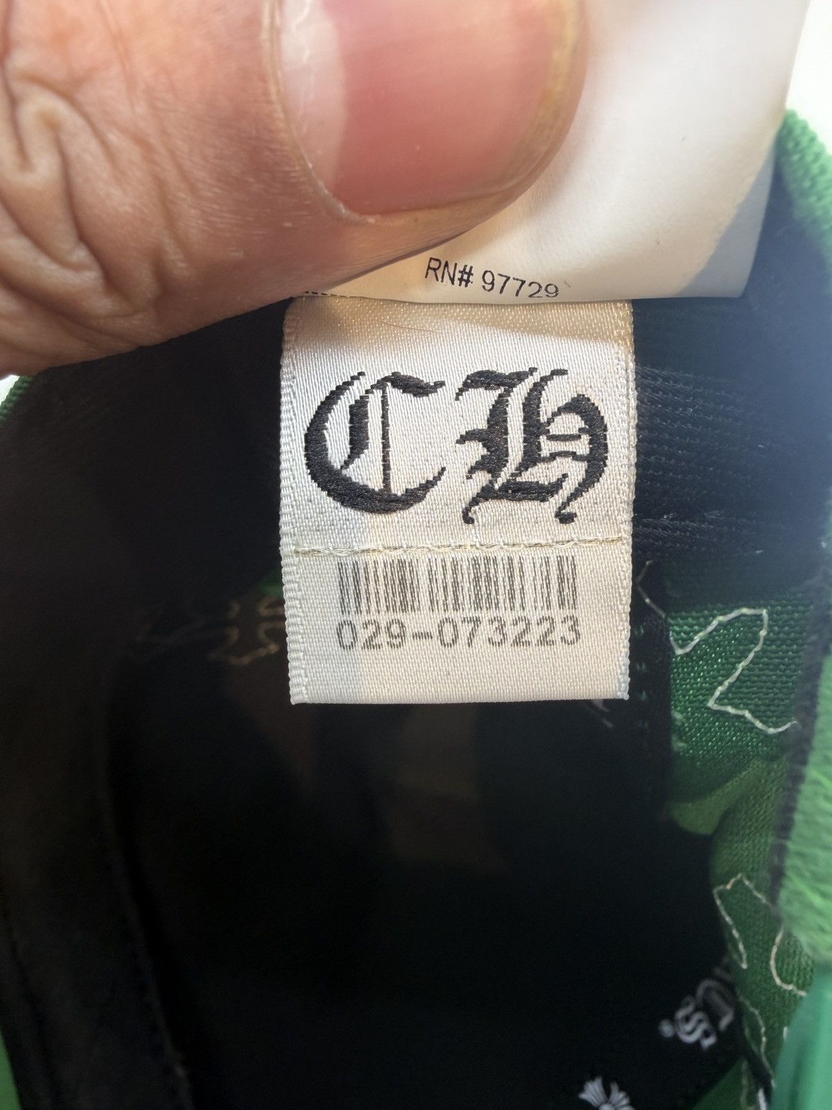 Chrome Hearts Chrome Hearts Cross Patch Hat Green White Size ONE SIZE - 10 Thumbnail