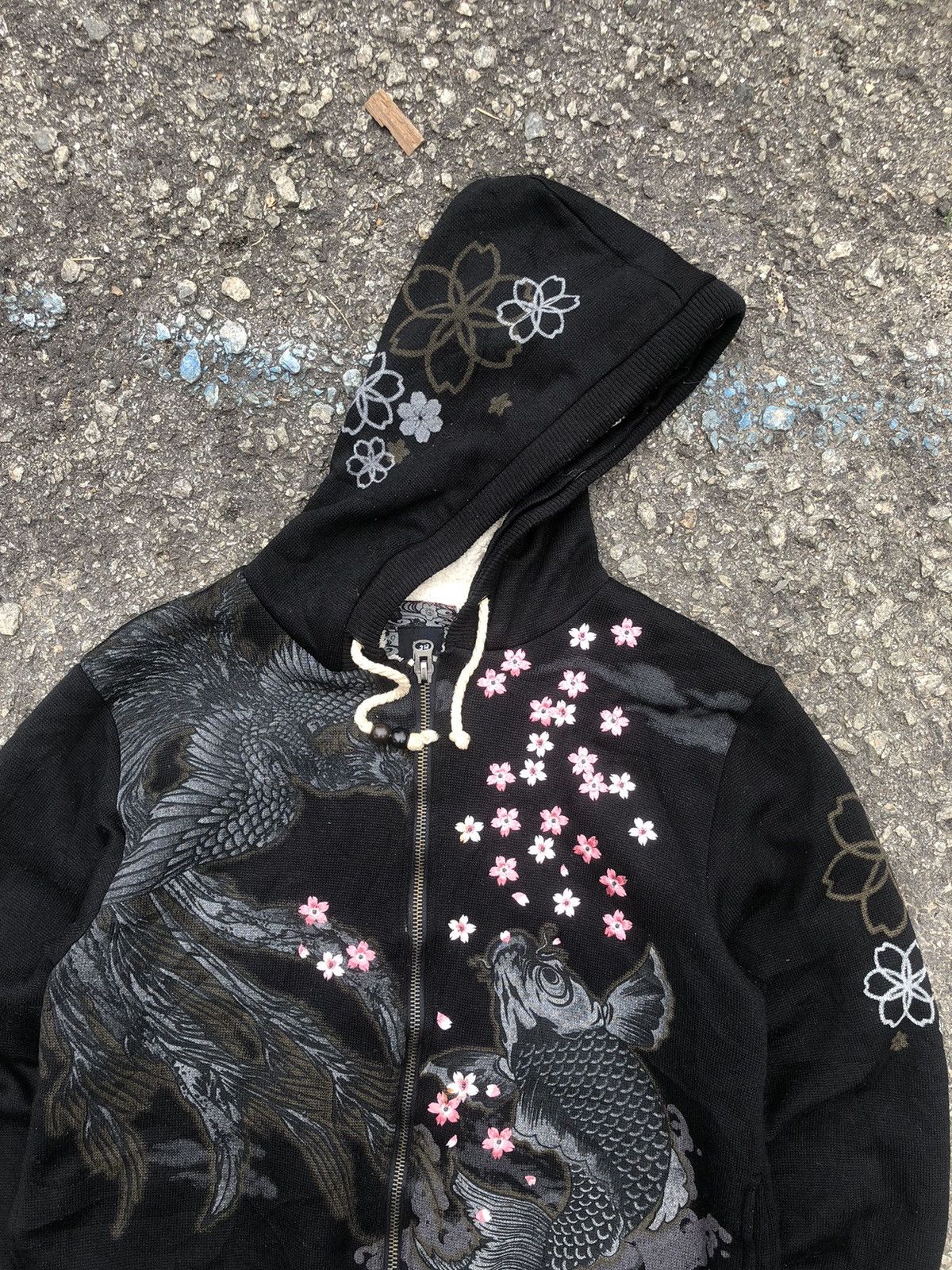 Japanese Brand RARE Vintage Overprint Embroidery Japanese Sukajan Hoodie Size US L / EU 52-54 / 3 - 6 Thumbnail