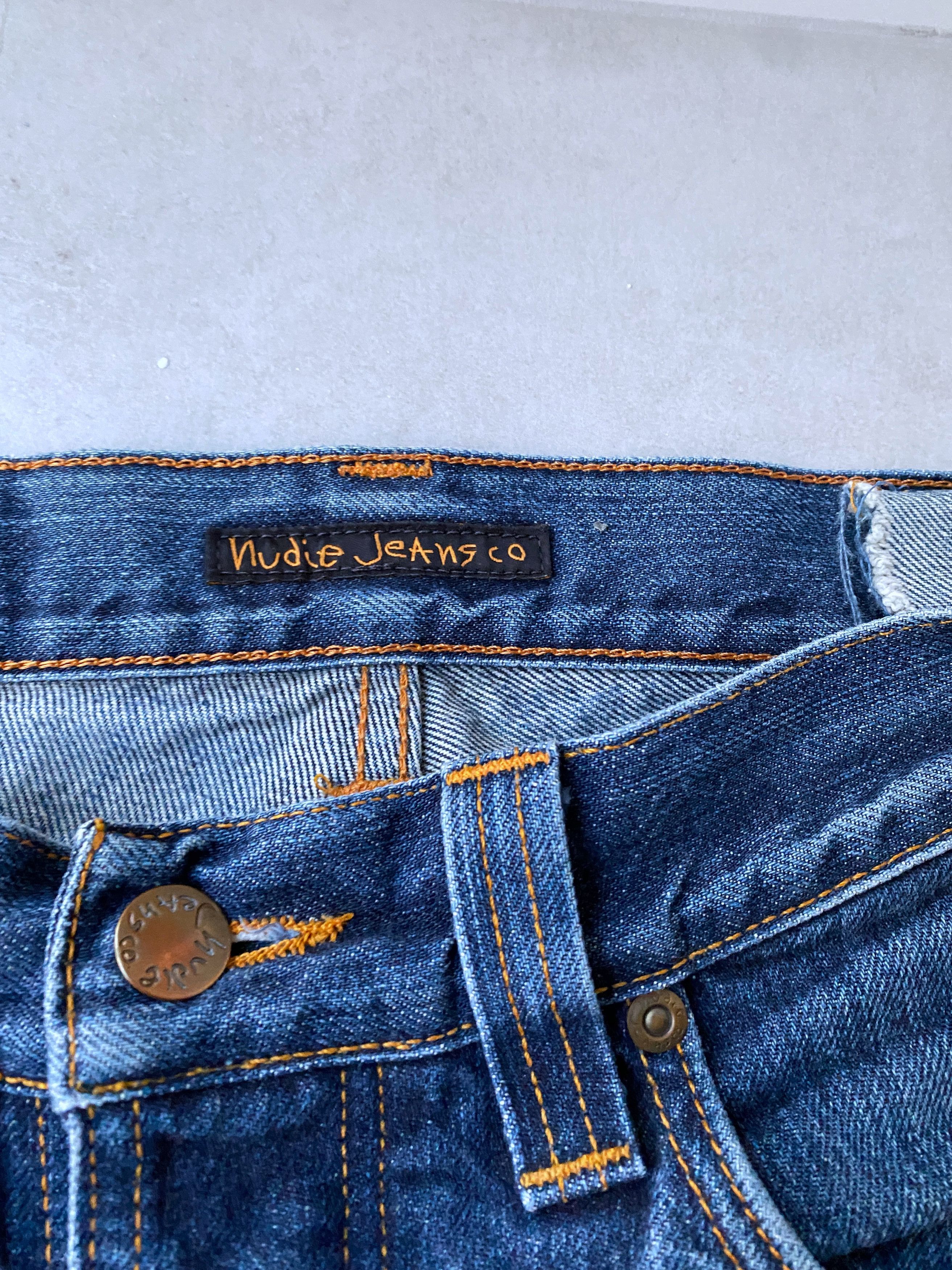 Denime Nudie Jeans Grim Tim Dry Dirt Organic size W 30 L 34 Size US 30 / EU 46 - 3 Thumbnail