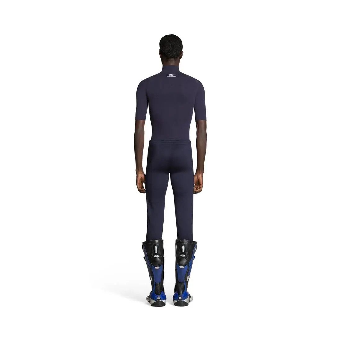 Balenciaga o1mt1gz1124 Low-Waist Fitted Pants in Navy Blue Size US 32 / EU 48 - 4 Thumbnail