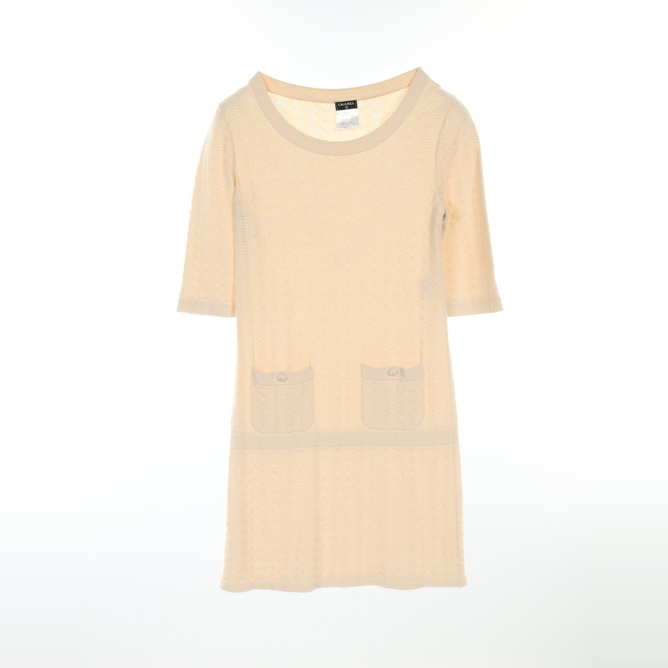 Chanel Chanel Cocomark Button One Piece Cotton Ivory Size ONE SIZE - 1 Thumbnail