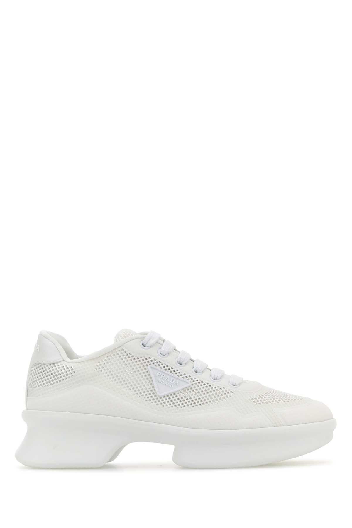 Prada White Mesh Sneakers Size US 6 / IT 36 - 1 Thumbnail