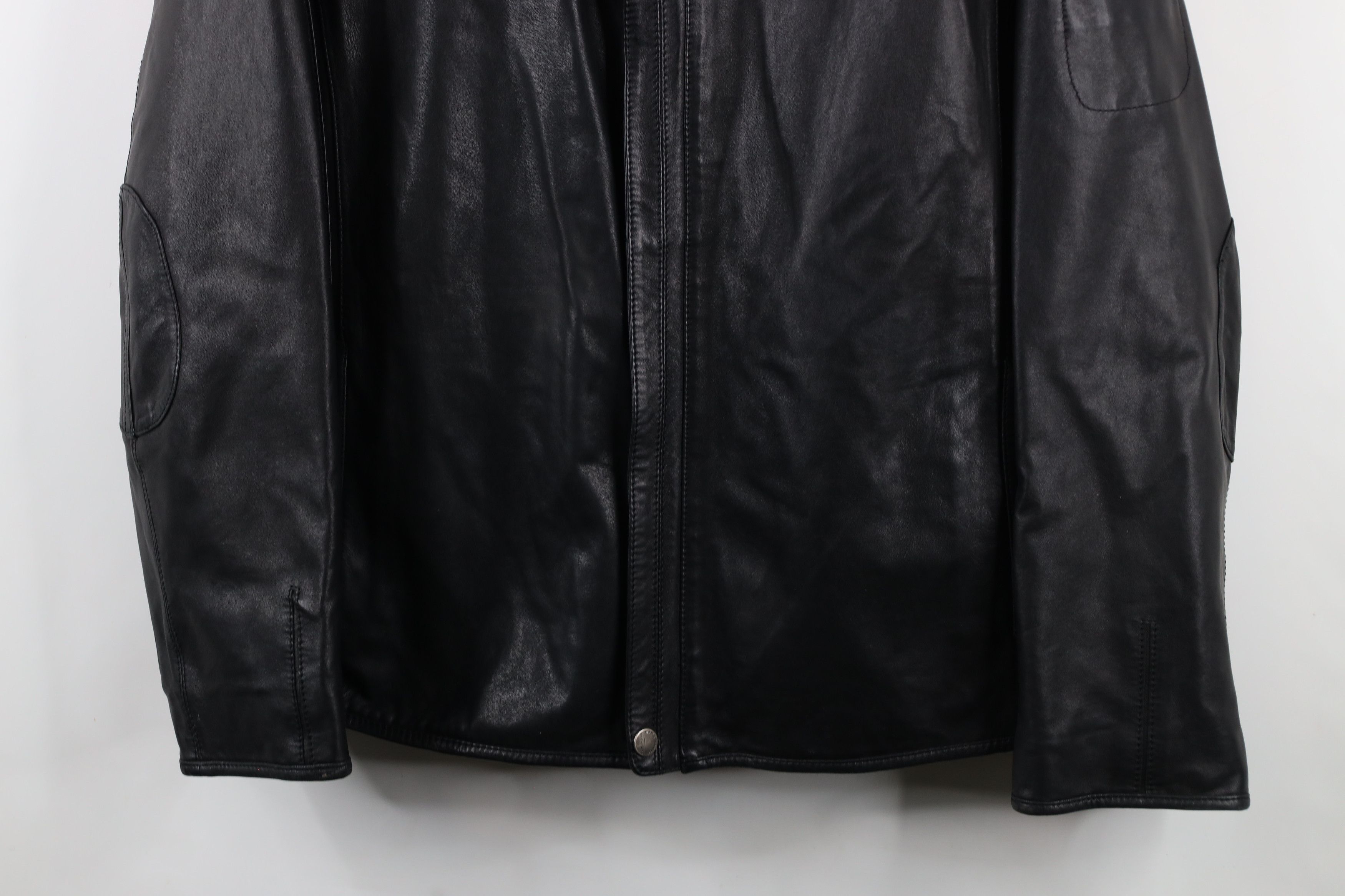 Vintage Vintage 90s Streetwear Soft Lambskin Leather Jacket Black Size US XXL / EU 58 / 5 - 3 Thumbnail