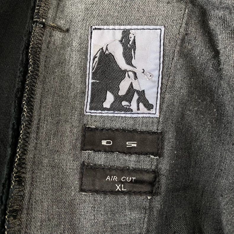 Rick Owens Rick Owens size XL Air Cut zippered waxed denim pants Size 40" / US 18 - 6 Thumbnail