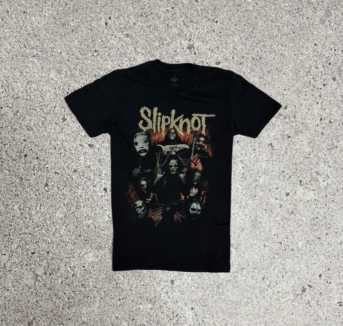 Band Tees × Vintage Vintage 2017 Slipknot Band Rock Retro T-Shirt Y2K Hype Size US S / EU 44-46 / 1 - 3 Thumbnail