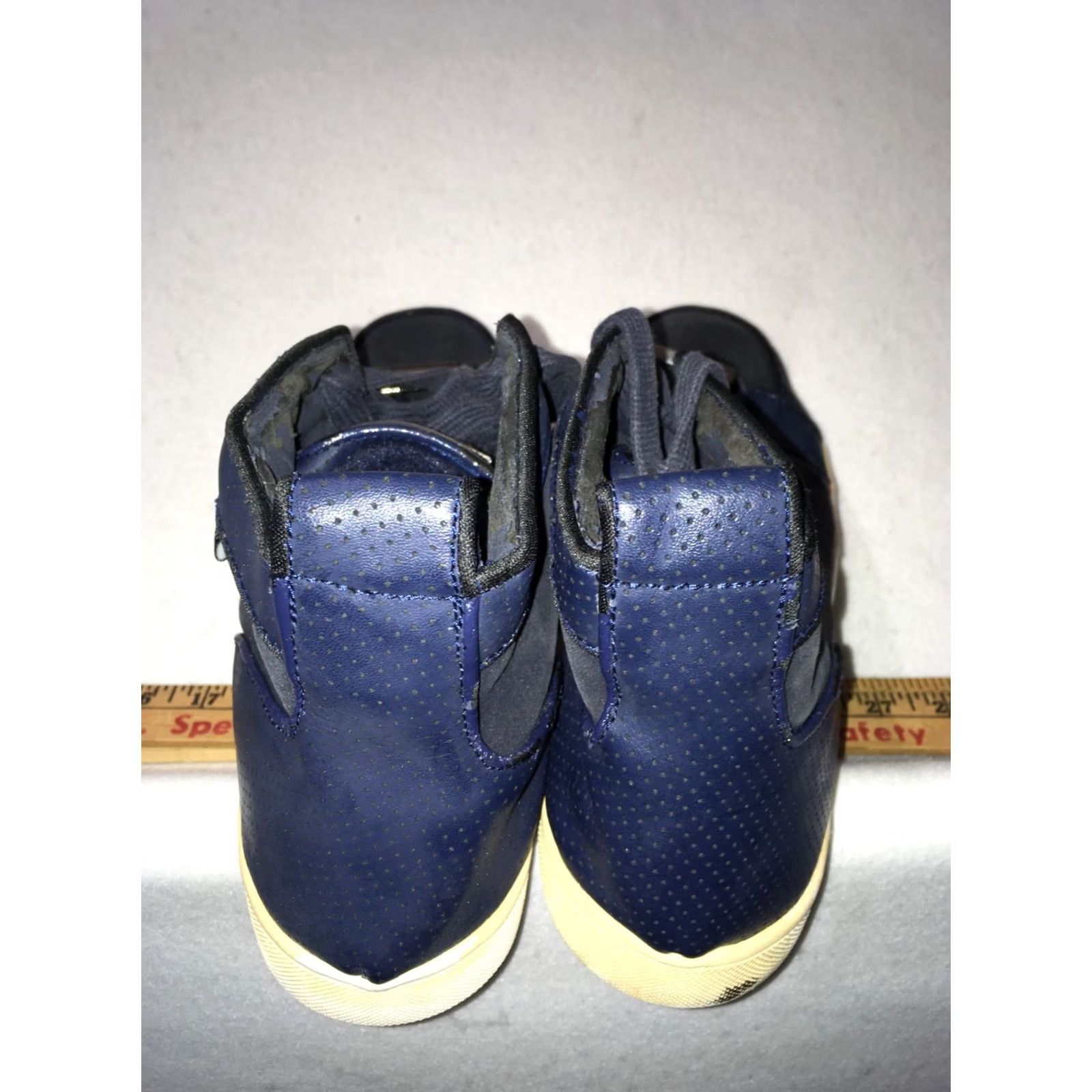 Vintage GM Cadillac Hi Top Mens Basketball Sneakers BLUE BLACK US 11 Sneaker Athletic Cadarro? Size US M / EU 48-50 / 2 - 5 Thumbnail