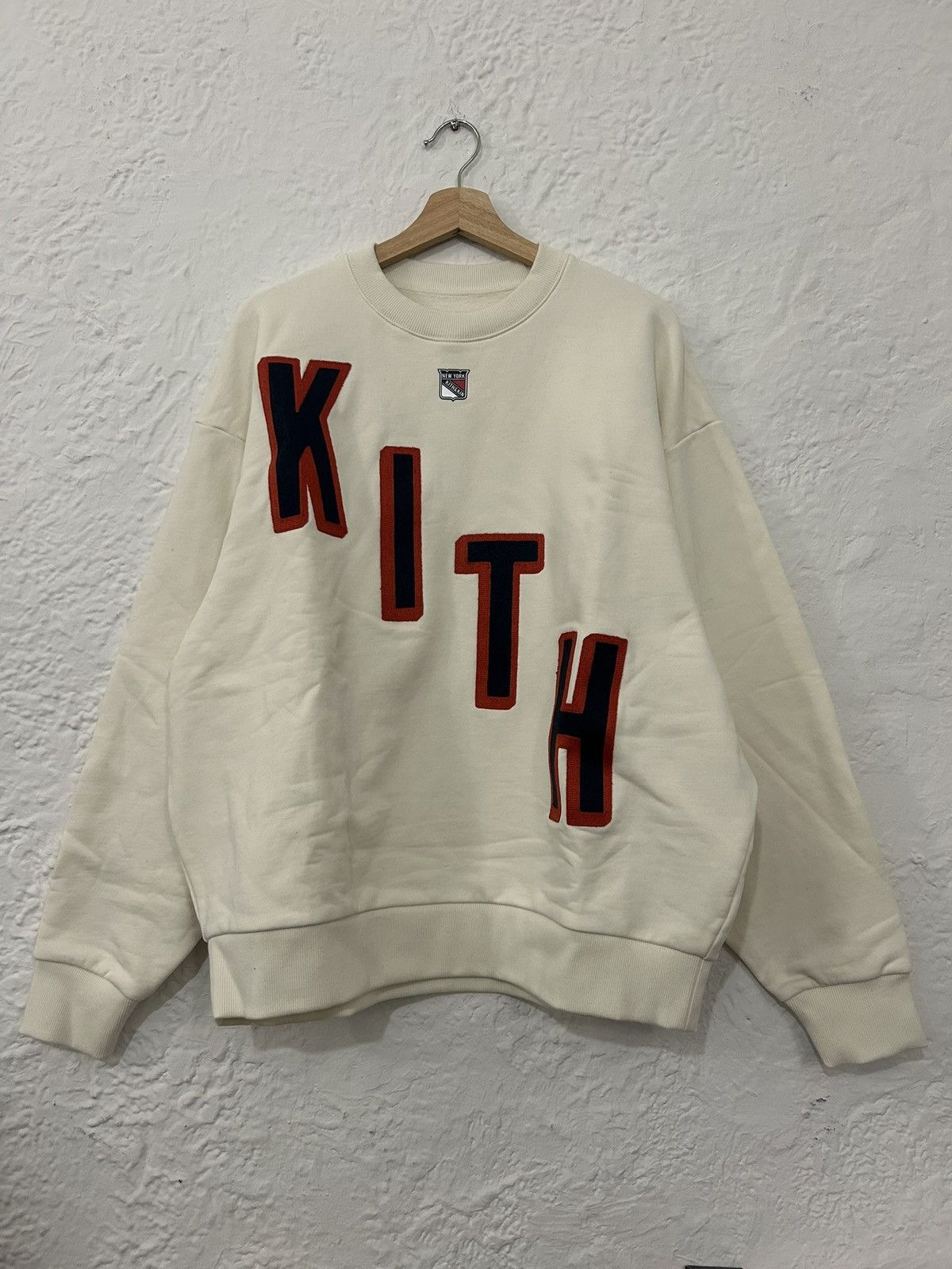 Kith × Wilson Athletics KITH WILSON ORANGE CREW NECK | Grailed