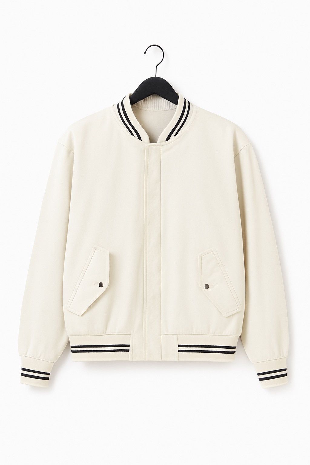 Japanese Brand Imperial RAIKA White Varsity Bomber Jacket BLACKPIA Size US L / EU 52-54 / 3 - 1 Thumbnail