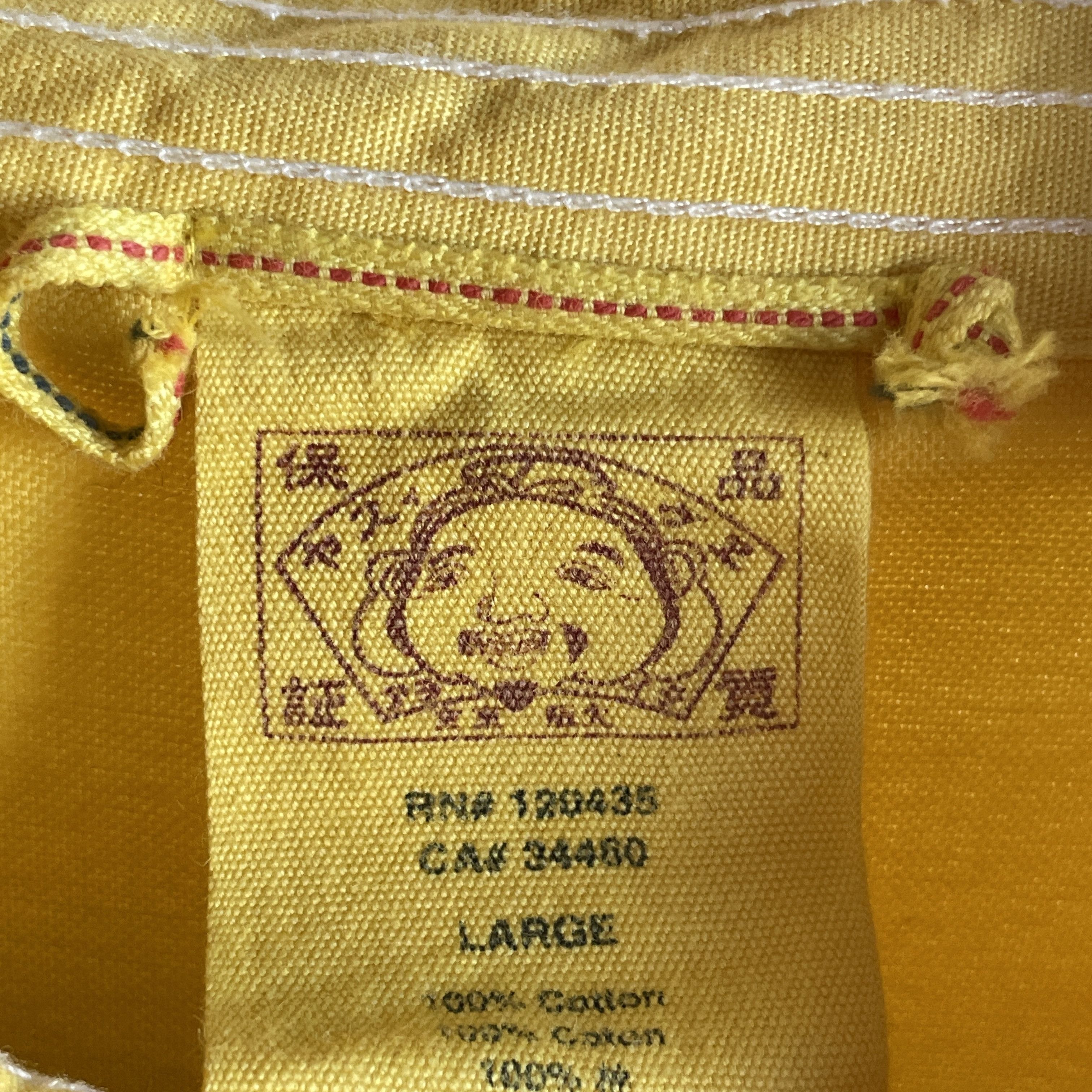 Evisu Evisu Japanese Yellow Selvedge Shirt Size L Size US L / EU 52-54 / 3 - 11 Thumbnail