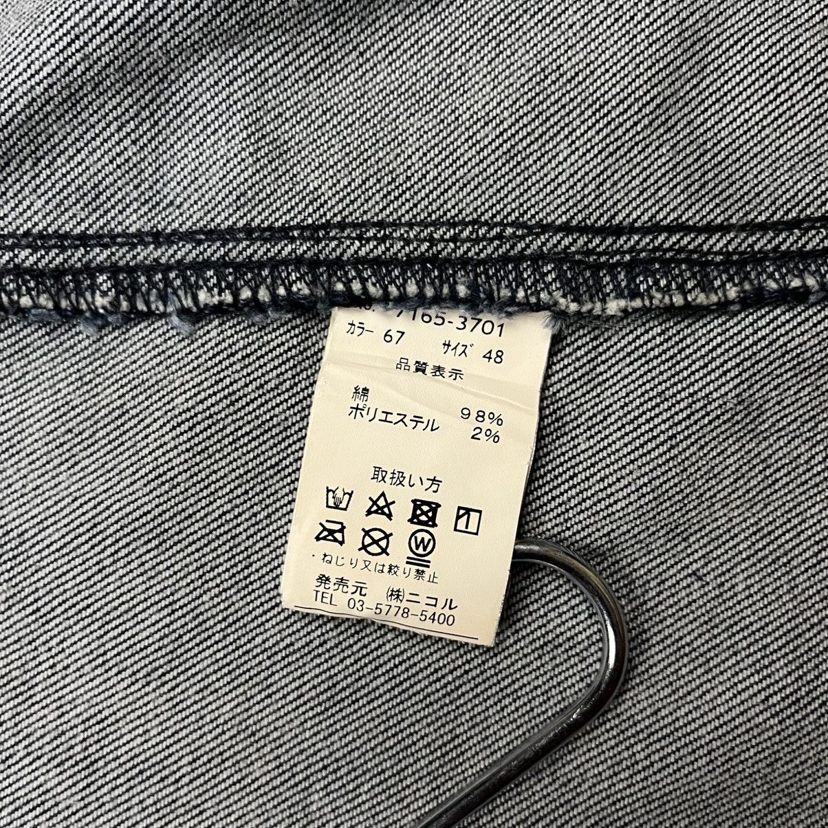 Isamu Katayama Backlash 2000s Hideway Nicole - Asymetrical Button Denim Jacket Size US M / EU 48-50 / 2 - 9 Thumbnail