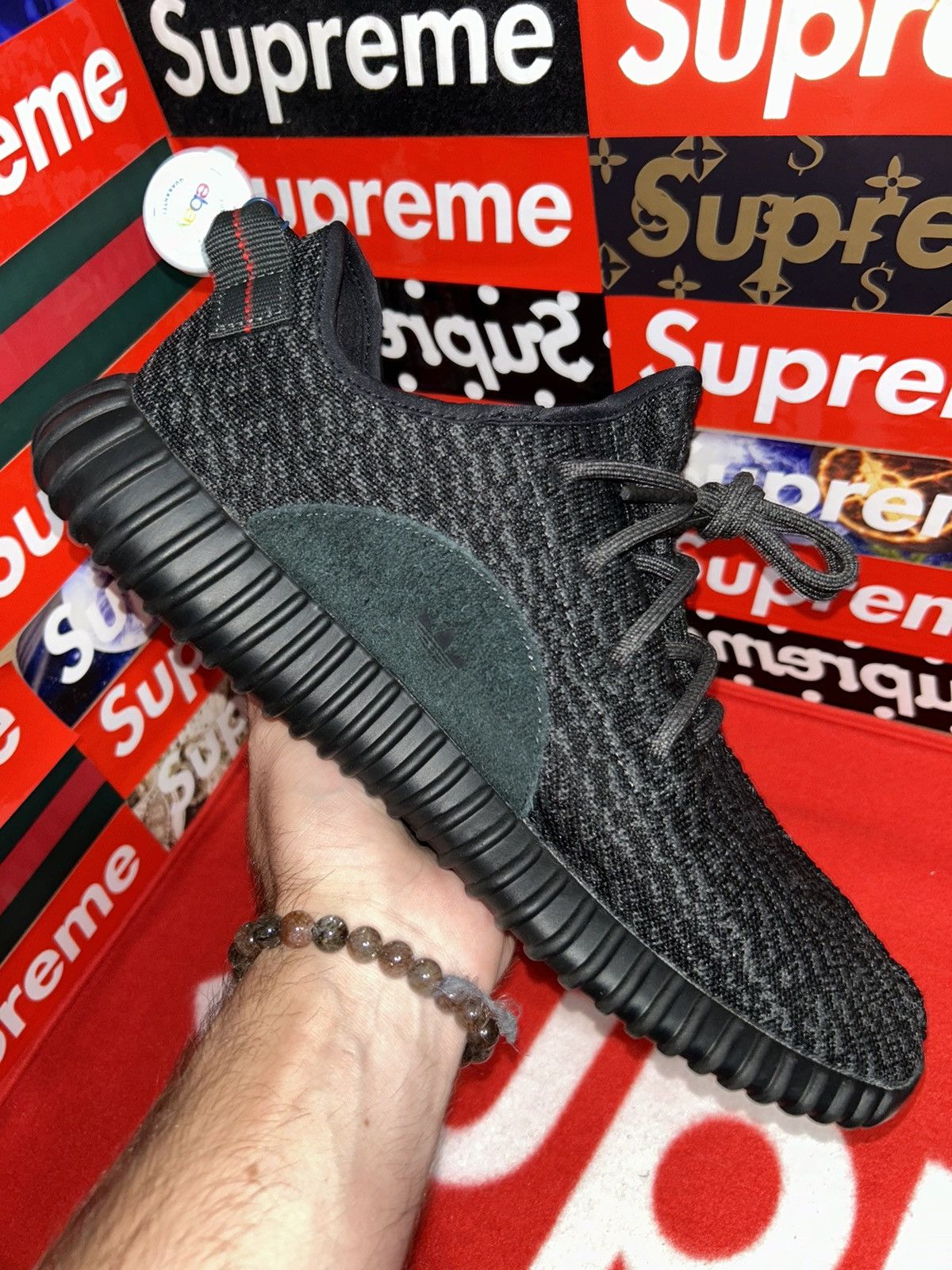 Adidas adidas Yeezy Boost 350 Pirate Black (2015) AQ2659 size 12 Size US 12 / EU 45 - 7 Thumbnail