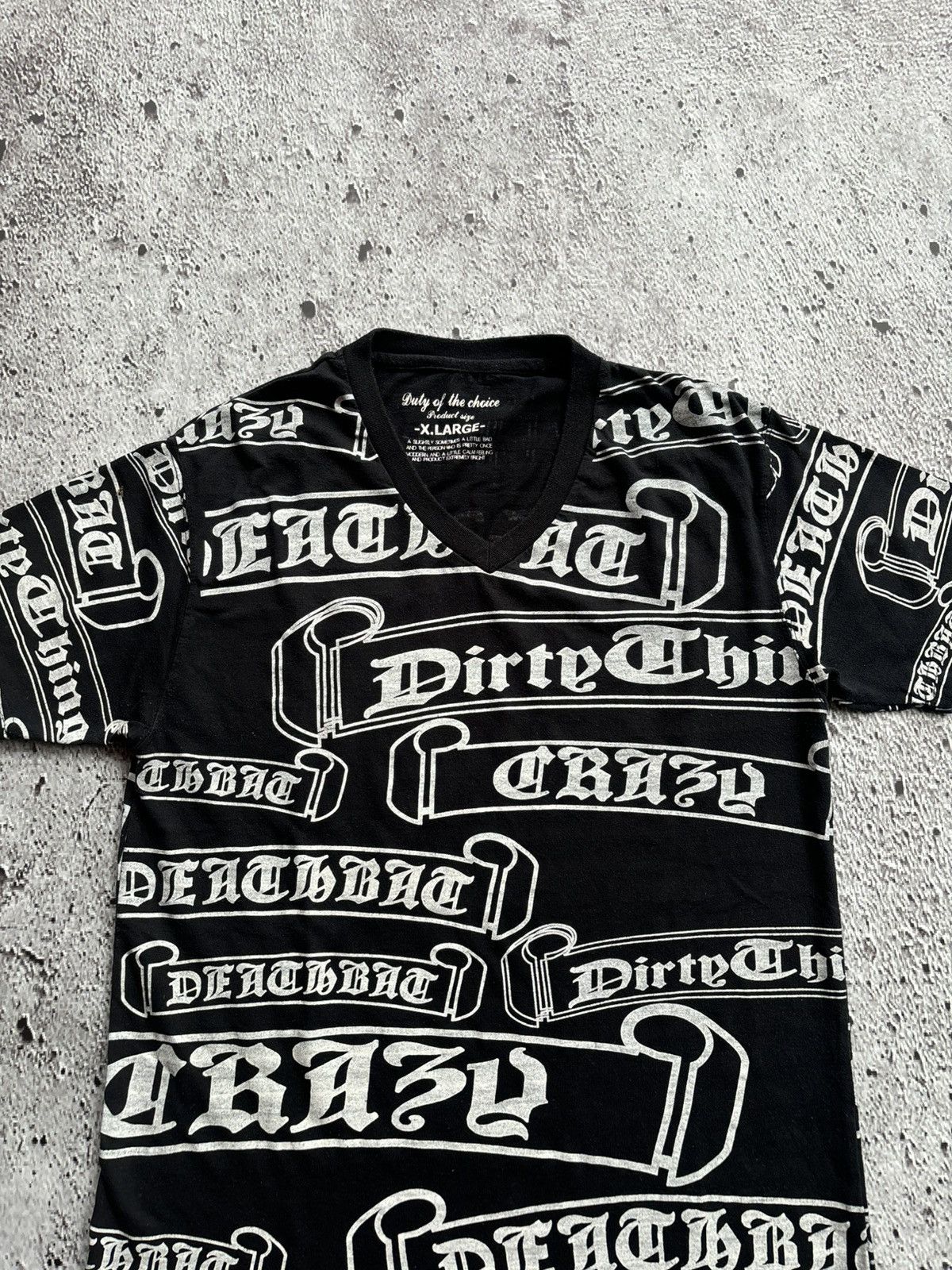 Hysteric Glamour Y2k Duty of the chcice Full Print Tshirt Size US XL / EU 56 / 4 - 2 Thumbnail