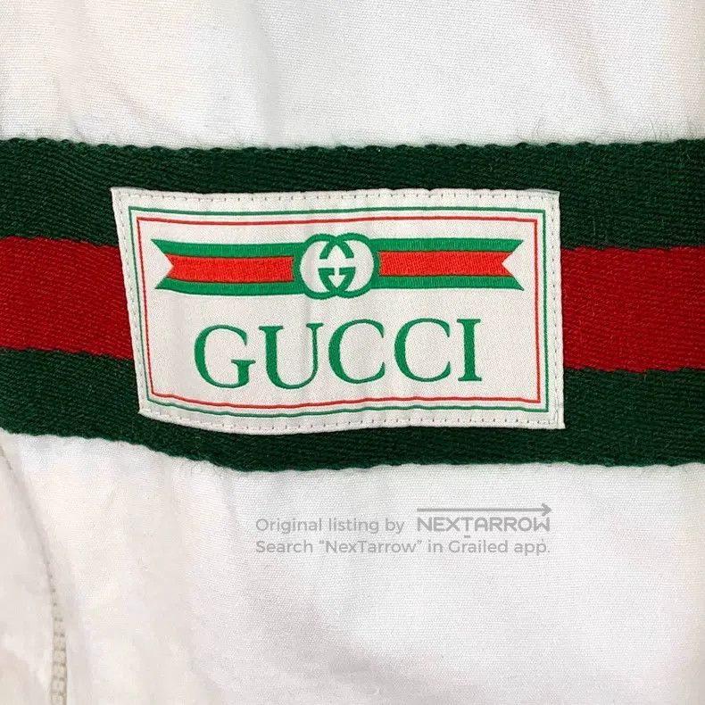 Gucci Gucci Beige side striped webbing cotton hooded drawstring Size US XXS / EU 40 - 5 Thumbnail