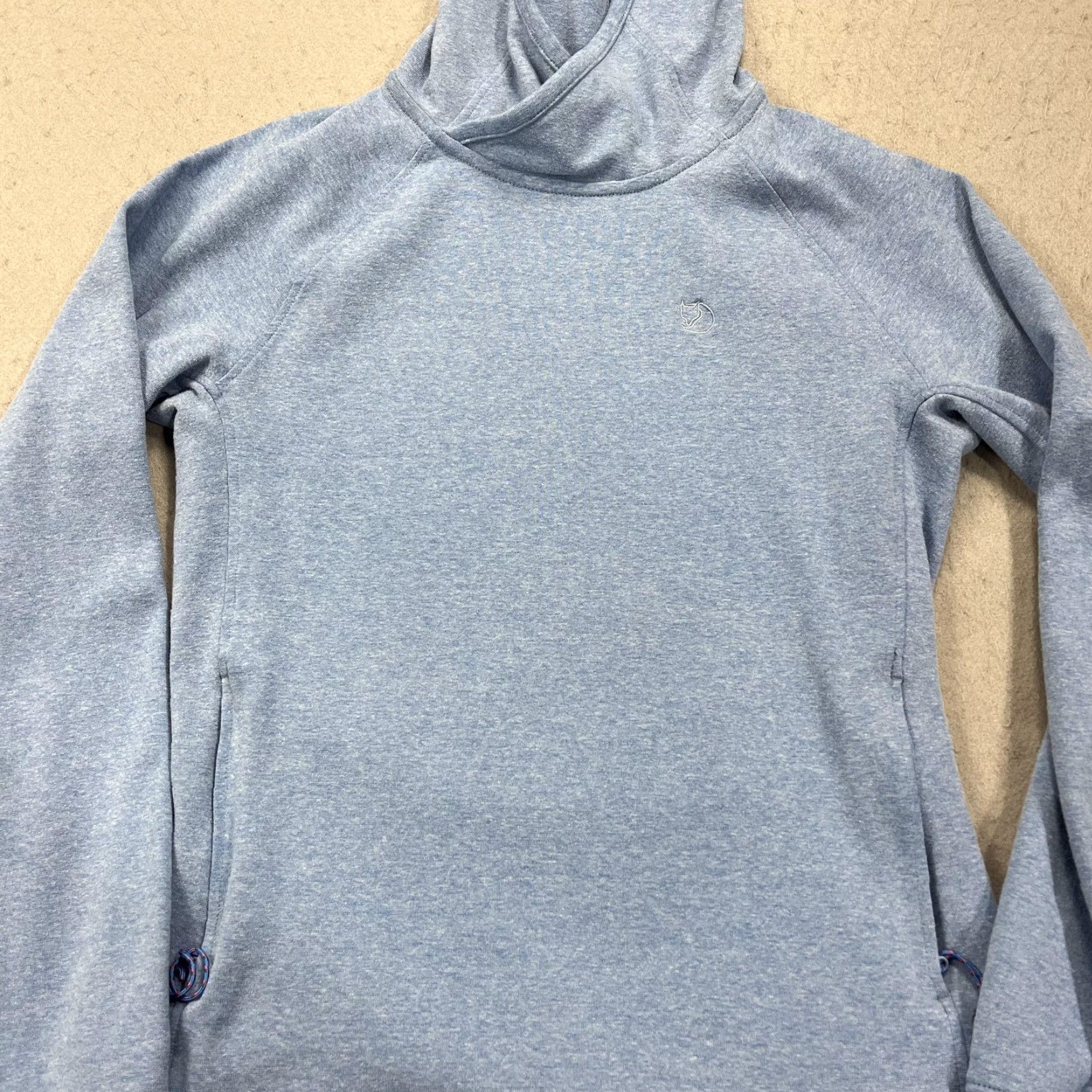 Vintage Fjallraven High Coast Hoodie Womens XS Blue Pullover Outdoor Hiking Lightweight Hooded Pockets All Seasons Size XS / US 0-2 / IT 36-38 - 3 Thumbnail