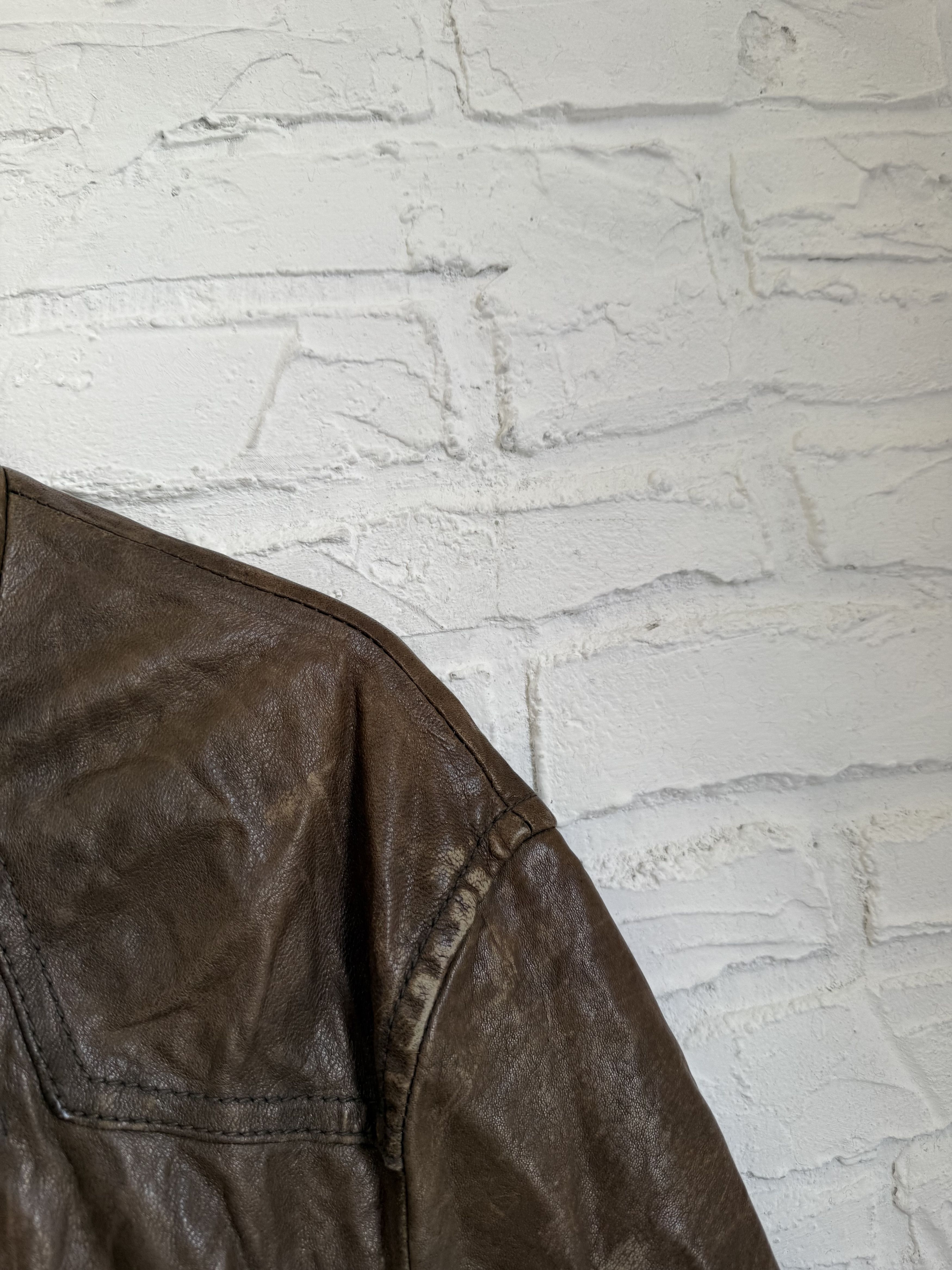 Allsaints Allsaints gradient brown black leather jacket Size US XL / EU 56 / 4 - 9 Thumbnail