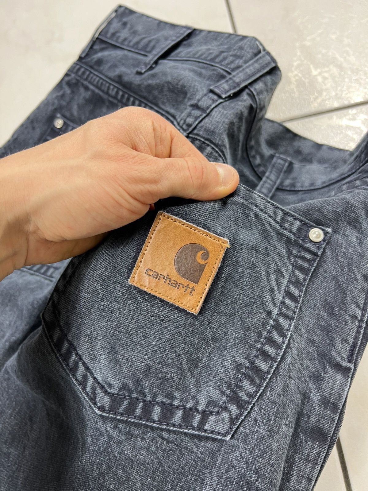 Carhartt Vintage Carhartt slim pant straight washed y2k jeans regular Size US 30 / EU 46 - 17 Thumbnail