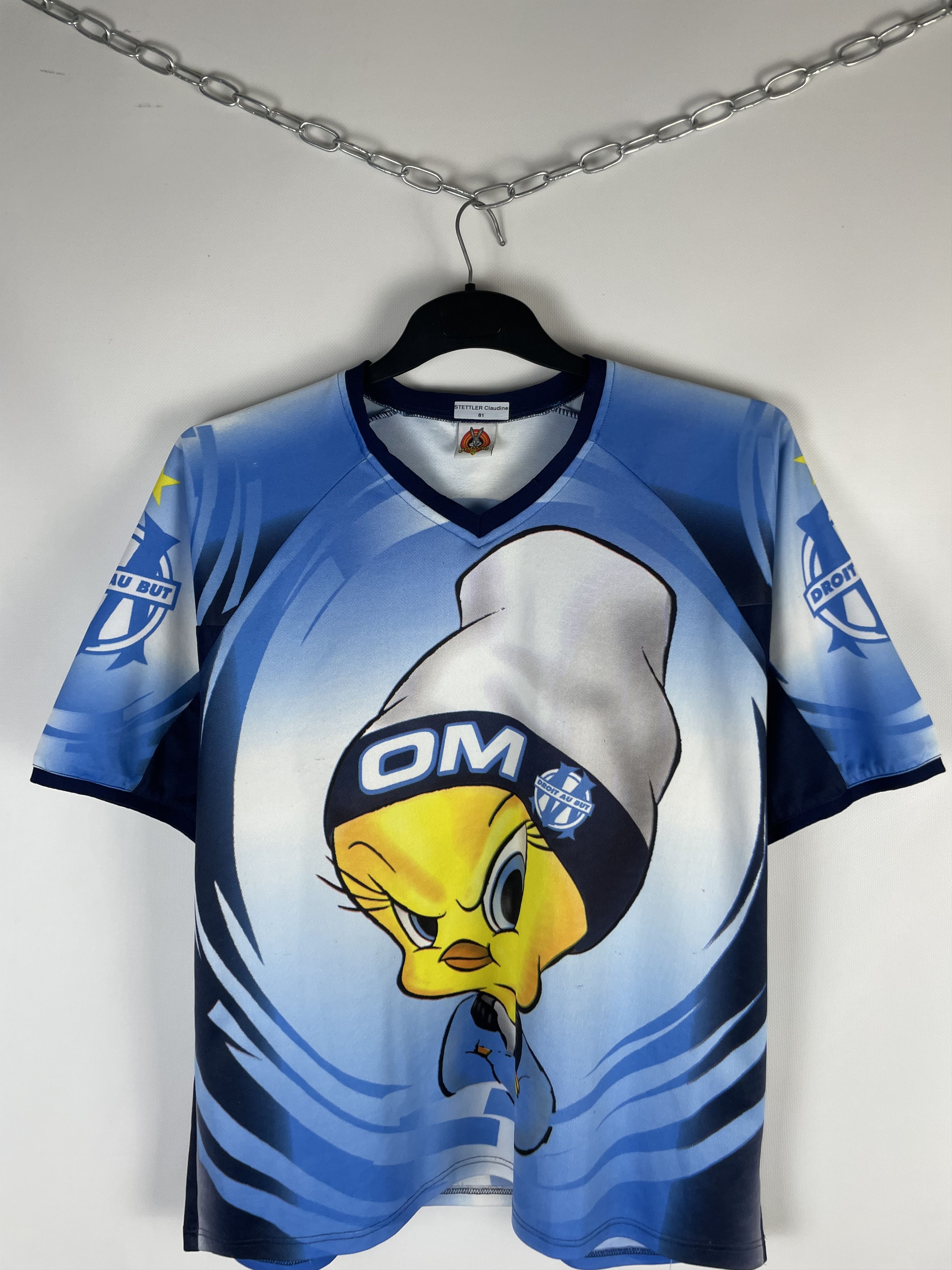 Warner Bros Vintage Looney Tunes Jerseys Marseille Size US XL / EU 56 / 4 - 2 Thumbnail