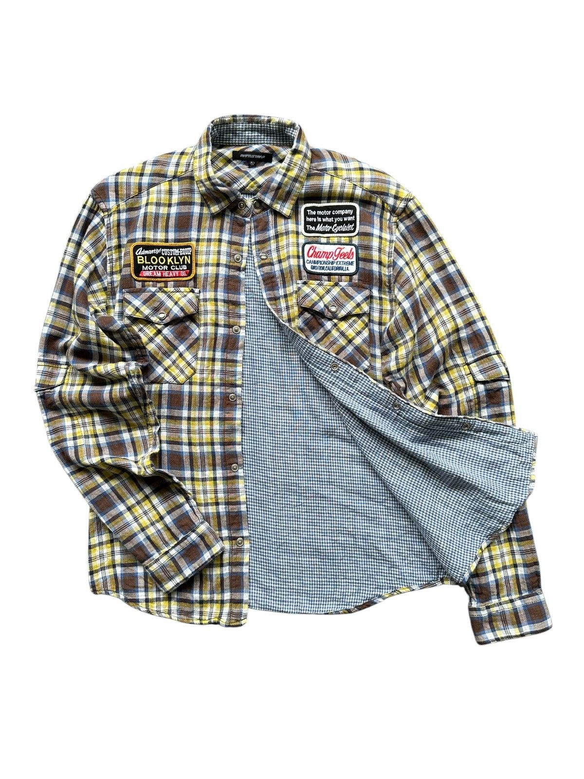 Hysteric Glamour 2010's Rattle trap checked snap button shirt Size US M / EU 48-50 / 2 - 2 Thumbnail