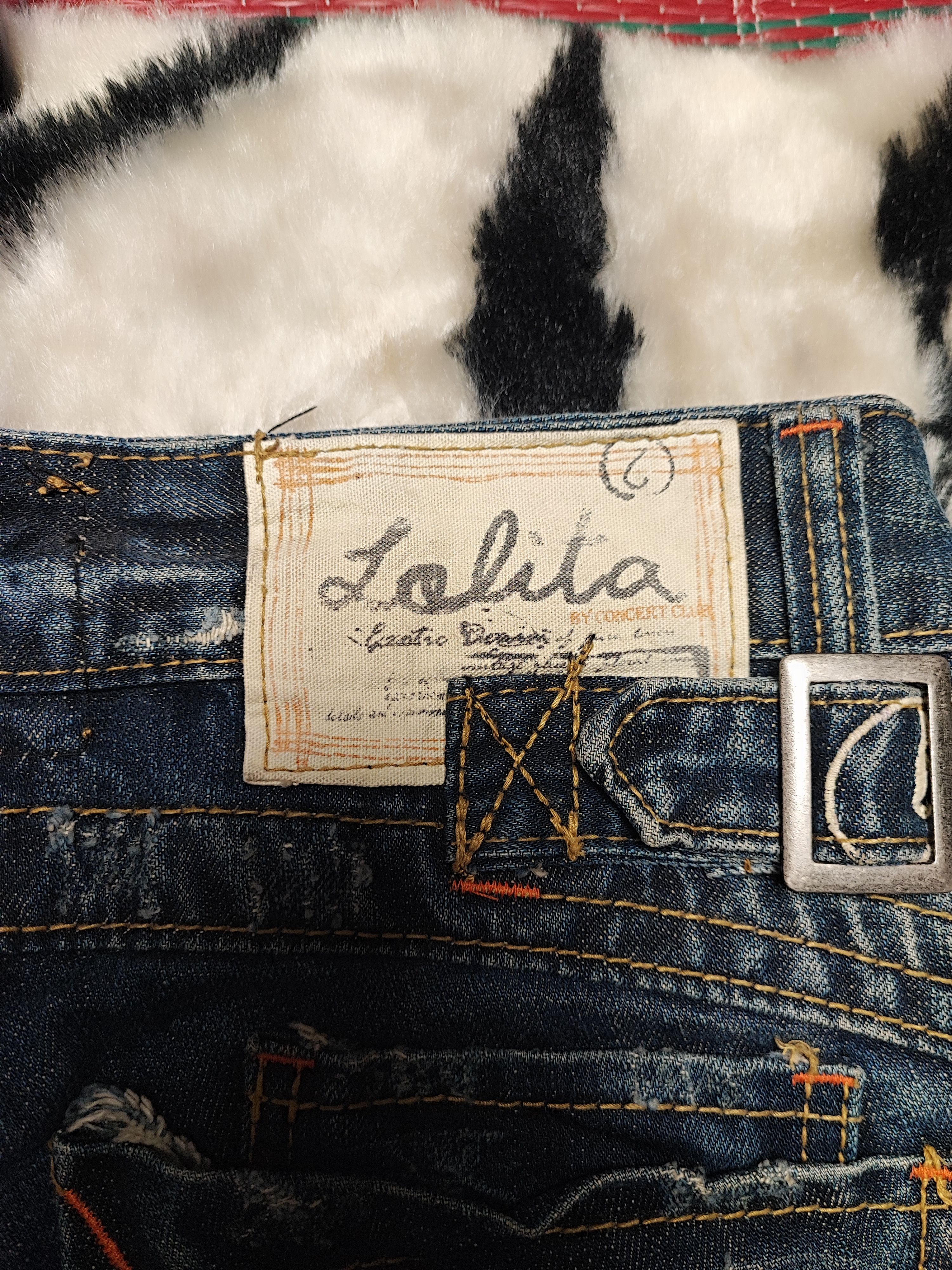 If Six Was Nine Vintage Japanese Flare Lolita Jeans Size 28" / US 6 / IT 42 - 24 Thumbnail