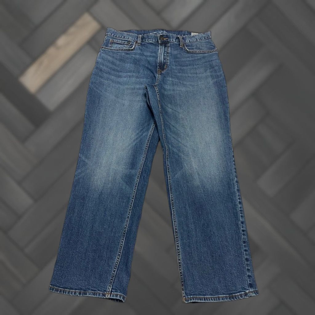 Old Navy Old Navy Jeans Men 38x30 Medium Wash Denim Straight Loose 5-Pocket Denim Stretch Pockets Jeans Men Size US 38 / EU 54 - 1 Thumbnail