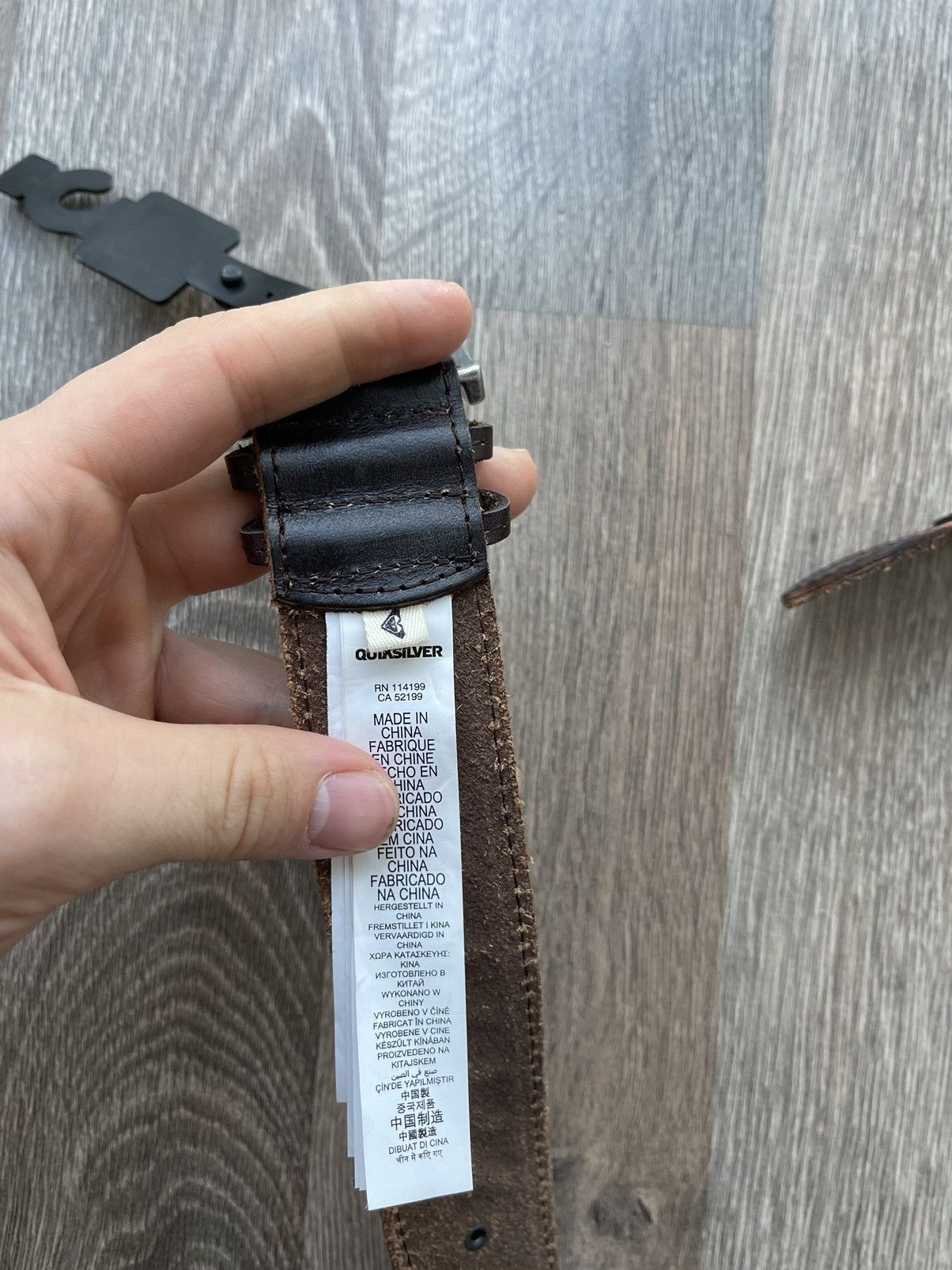 Quiksilver × Vintage New Vintage Quiksilver leather Streetwear Belt Y2K Size ONE SIZE - 3 Thumbnail