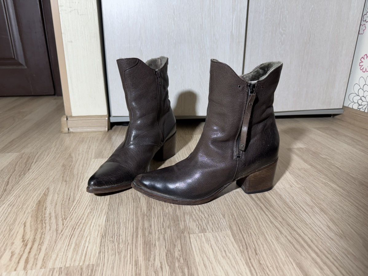 Leather × MoMA Moma leather high boots 40 Size US 10 / IT 40 - 1 Thumbnail