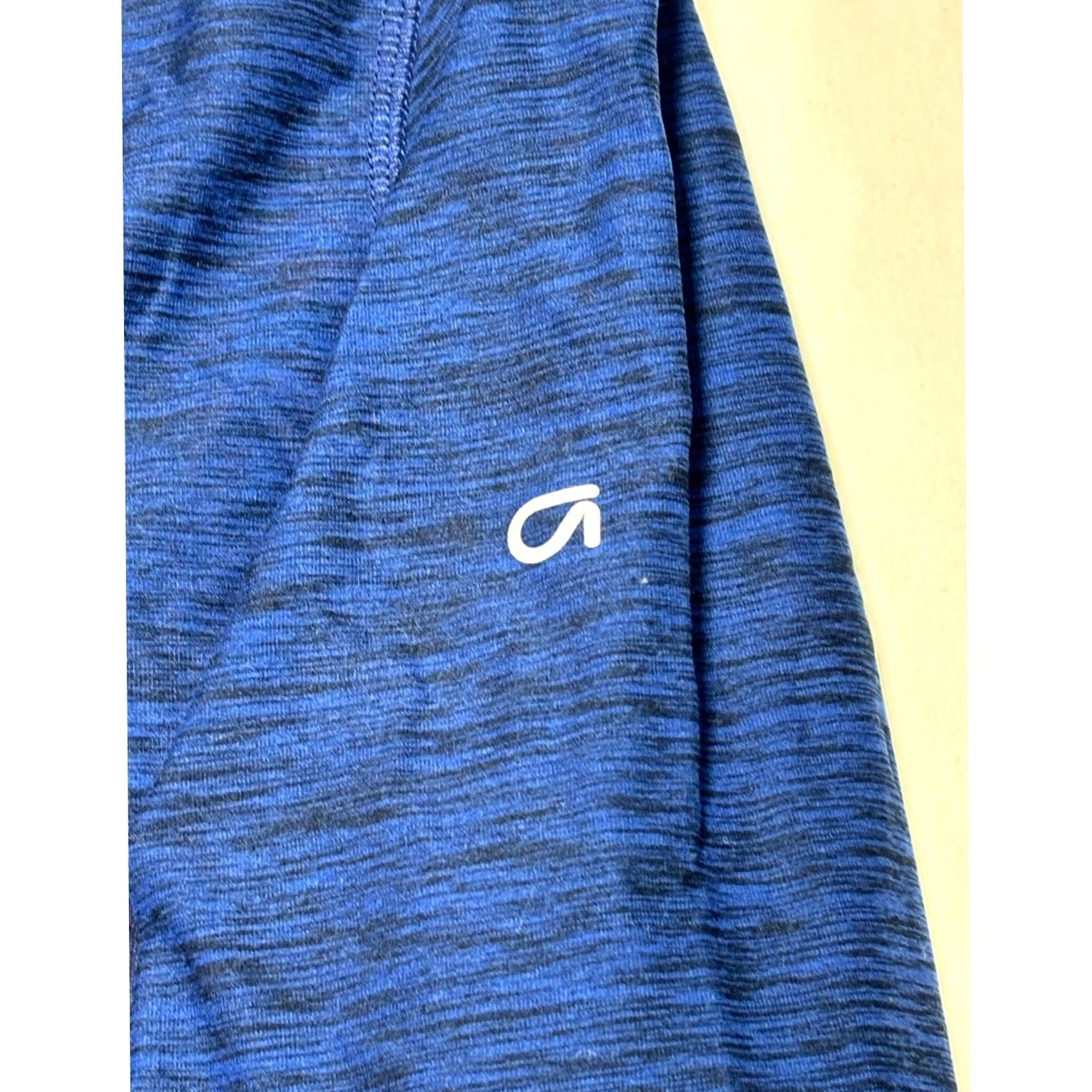 Vintage GapFit Men Active Half Zip Pullover Heather Blue XL Polyester Spandex Knit Mock Neck Geometric Athletic Breathable Stretch Gym & Training, Golf Size US XL / EU 56 / 4 - 2 Thumbnail
