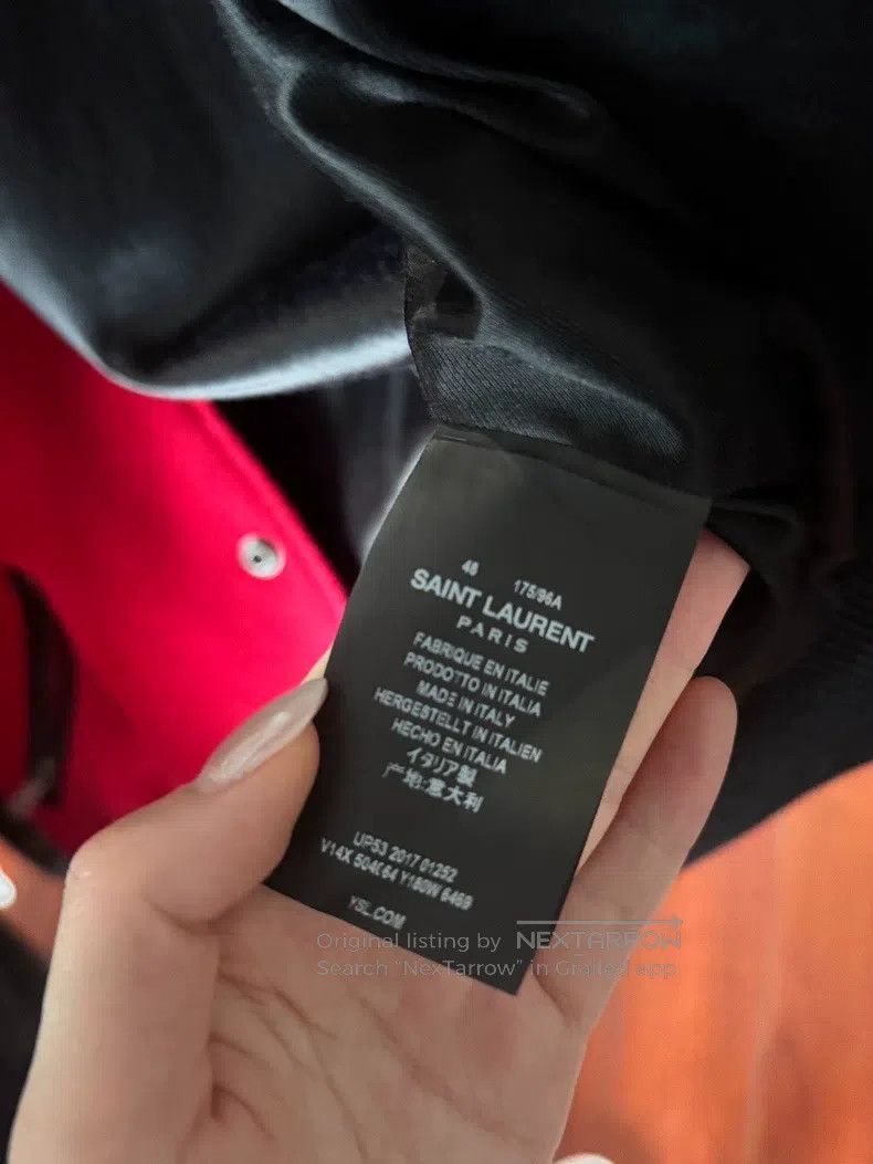 Saint Laurent Paris Saint Laurent Paris Jacket, Black and Red Plaid Size US M / EU 48-50 / 2 - 5 Thumbnail