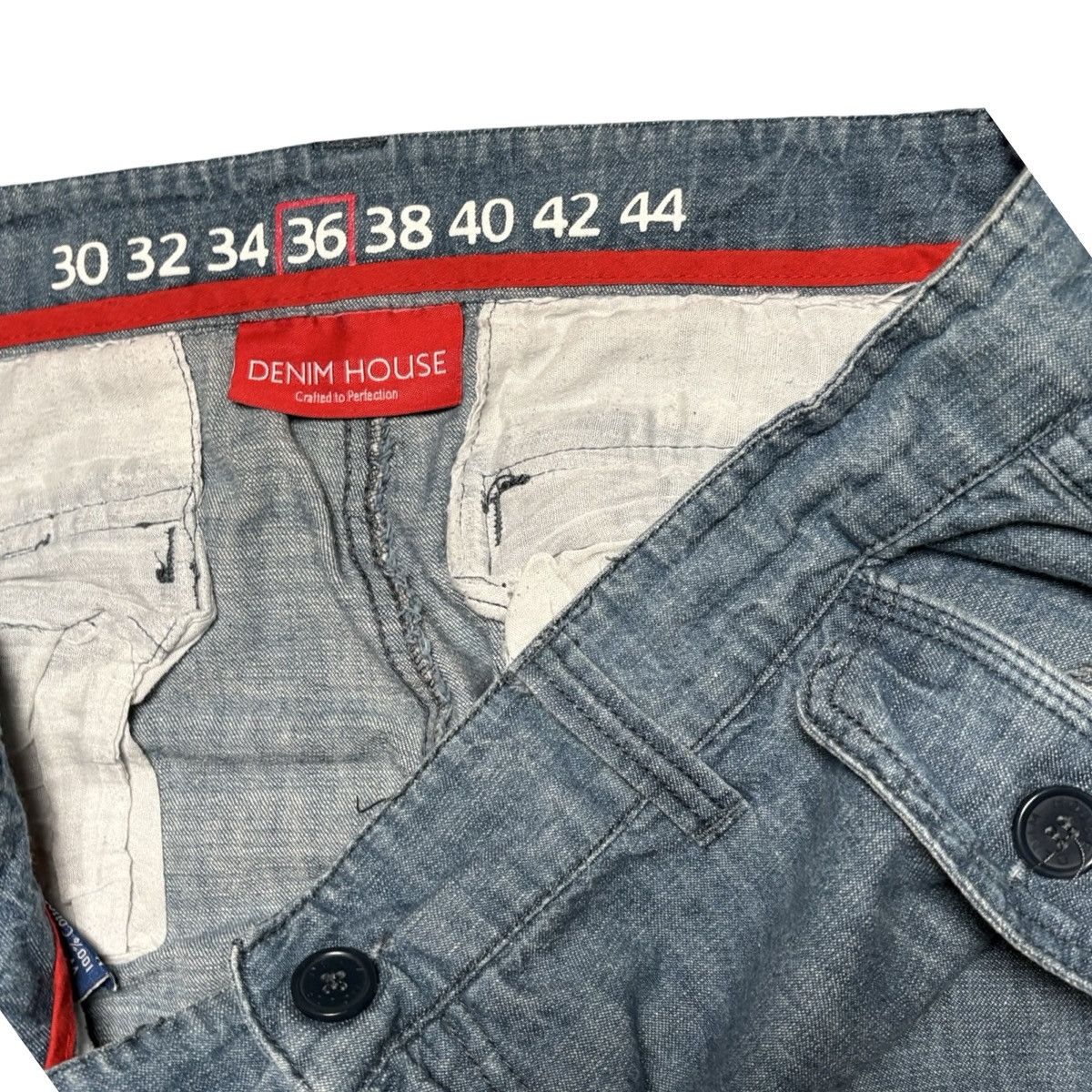Other Vintage M-1951 lndigo Denim Field Jean Pants Military Baggy Size US 36 / EU 52 - 3 Thumbnail