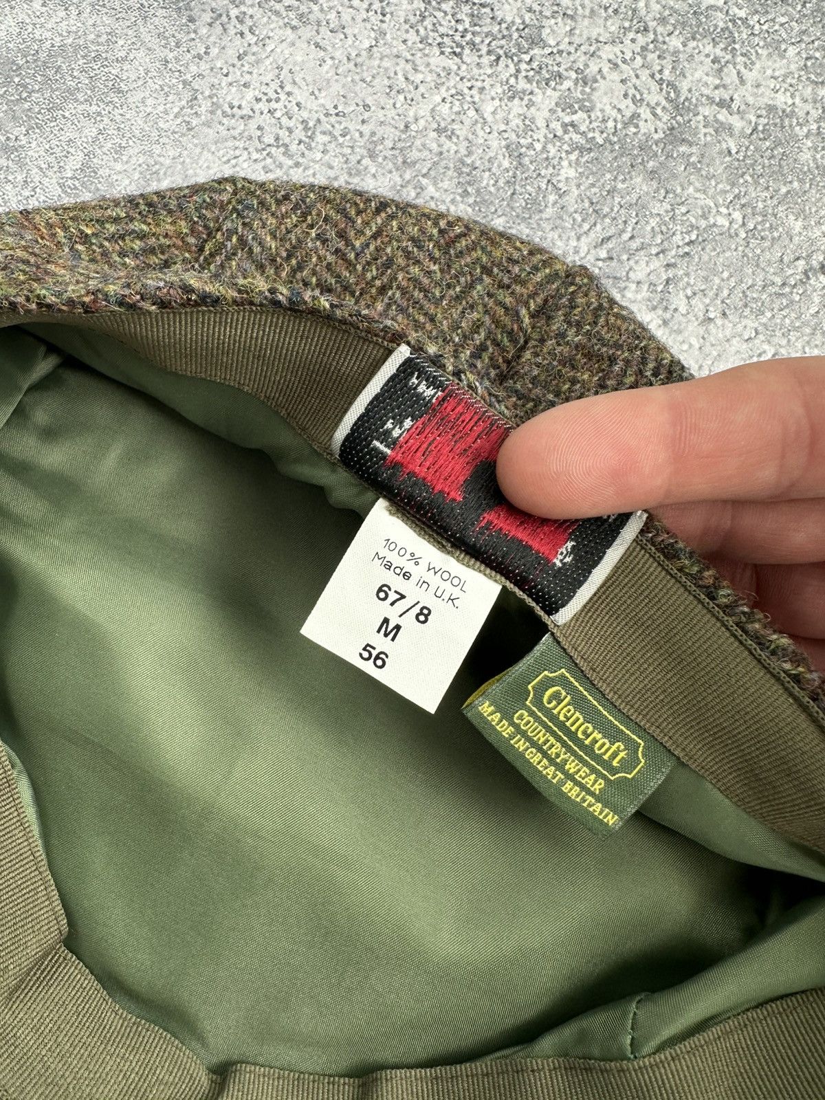 Harris Tweed Vintage Harris Tweed Wool Flat Cap Bond Bakerboy Y2K Hat M Size ONE SIZE - 11 Thumbnail