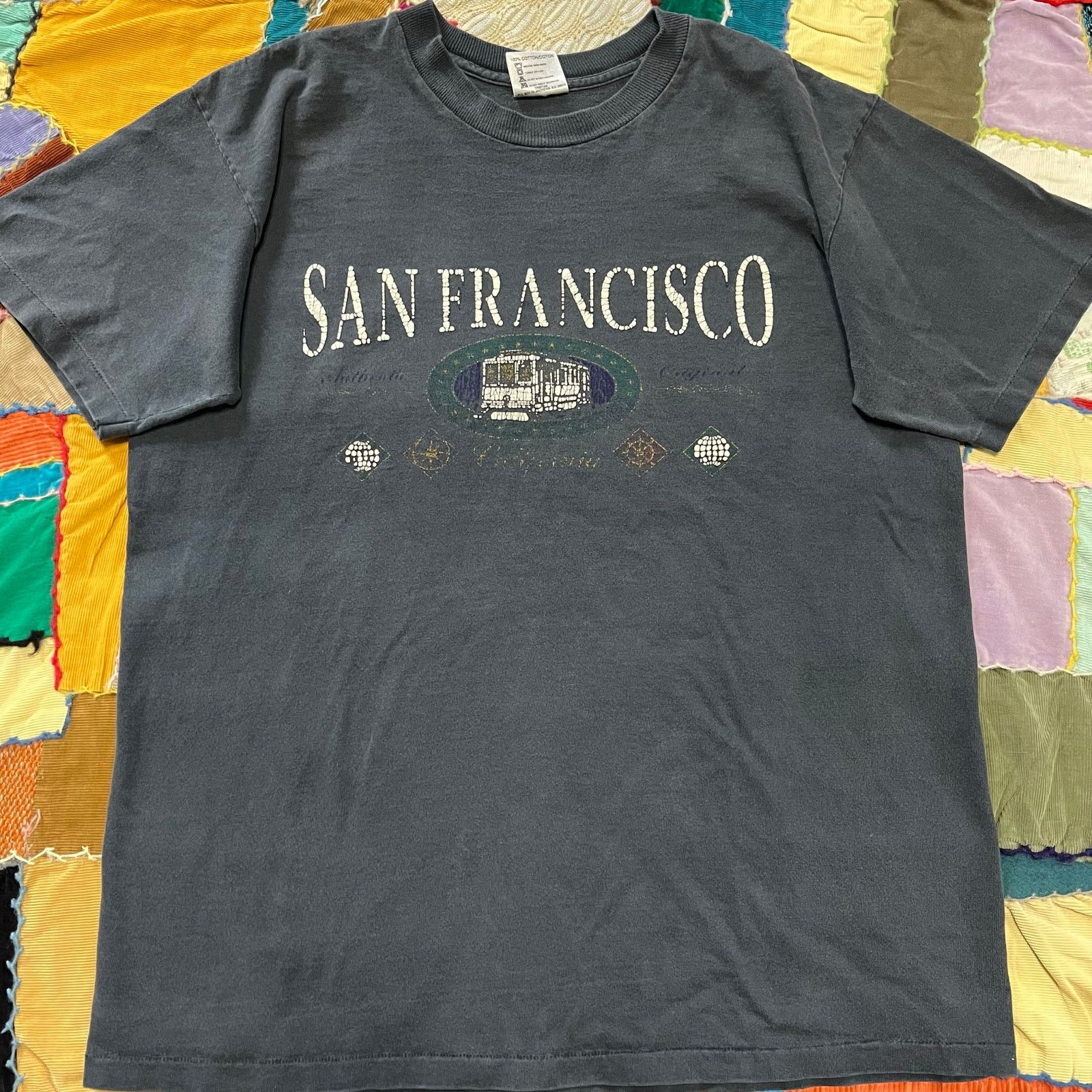 Other Vintage 90s Oneita San Francisco Black Shirt XL Size US XL / EU 56 / 4 - 1 Thumbnail