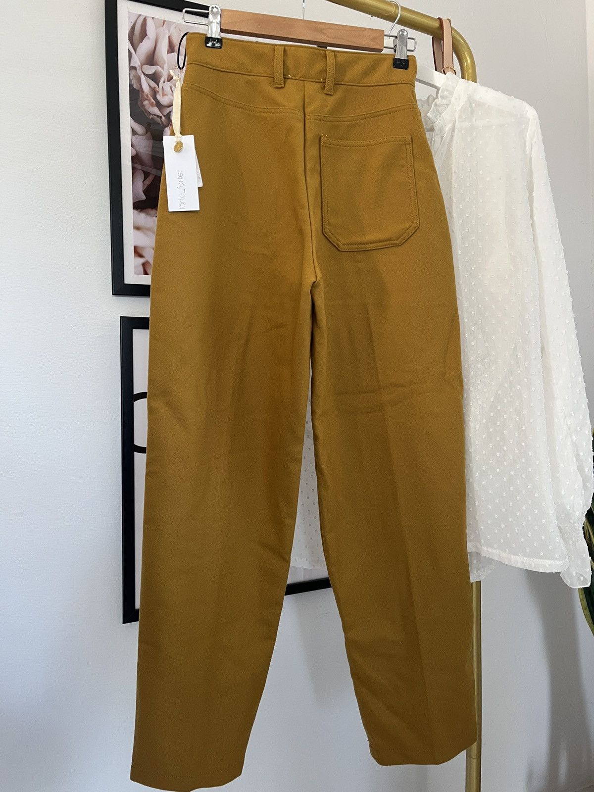 forte_forte Forte Forte high-waisted tapered wool trousers women Size 24" / US 00 / IT 34 - 5 Thumbnail